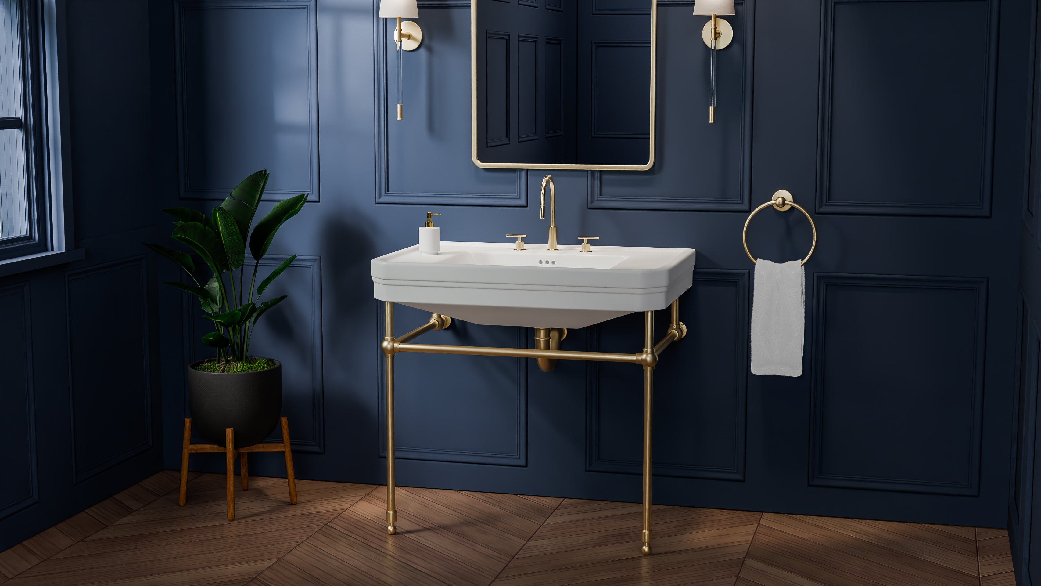 Valencia 31 Inch Vitreous China Console Sink
