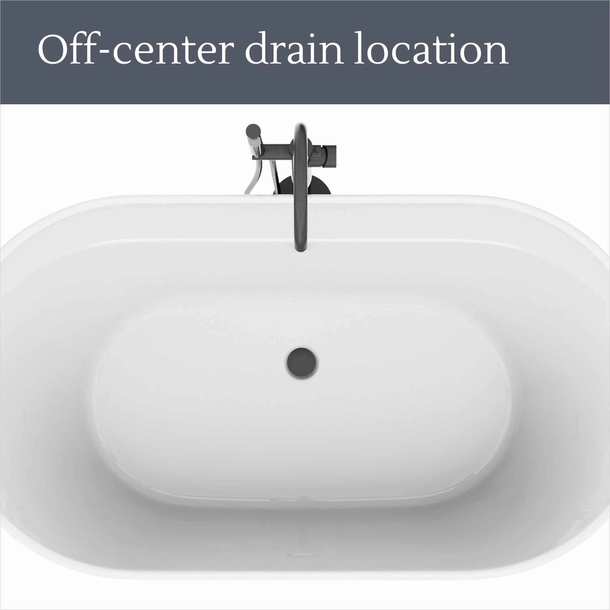 Encore 65-3/4 x 34-1/4 x 23-1/8 Freestanding Tub