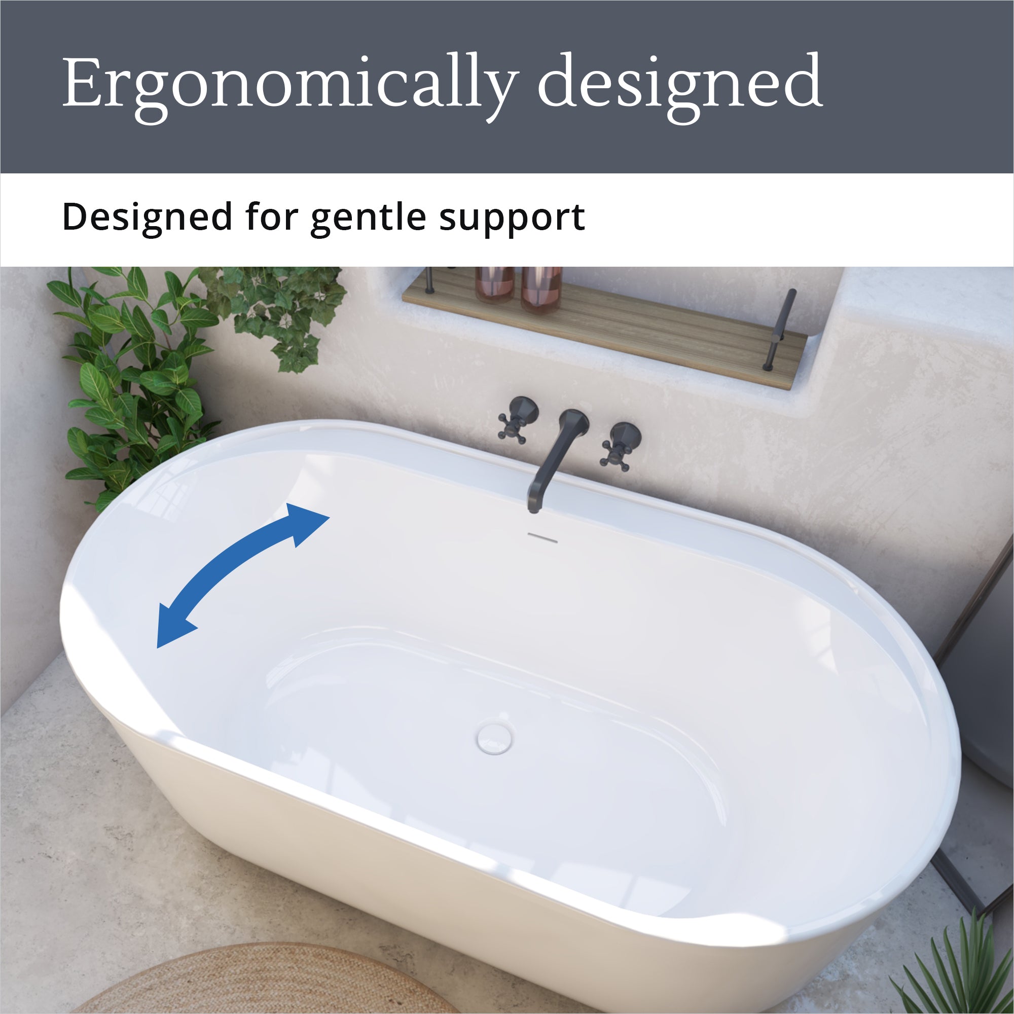 Encore 60-1/4 x 32-1/4 x 23-1/8 Freestanding Tub