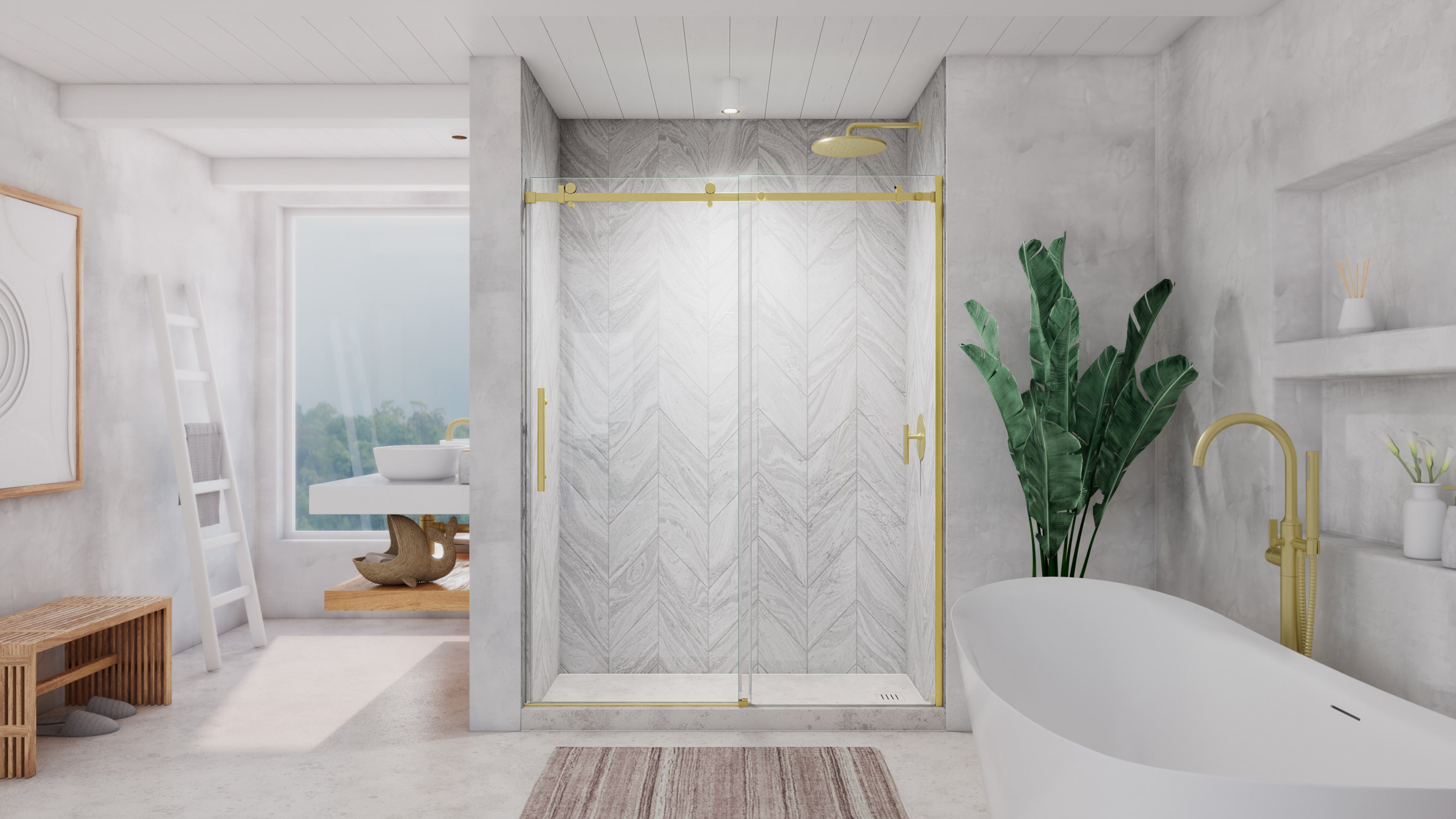 DreamLine Enigma Air 56-60" W Shower Door