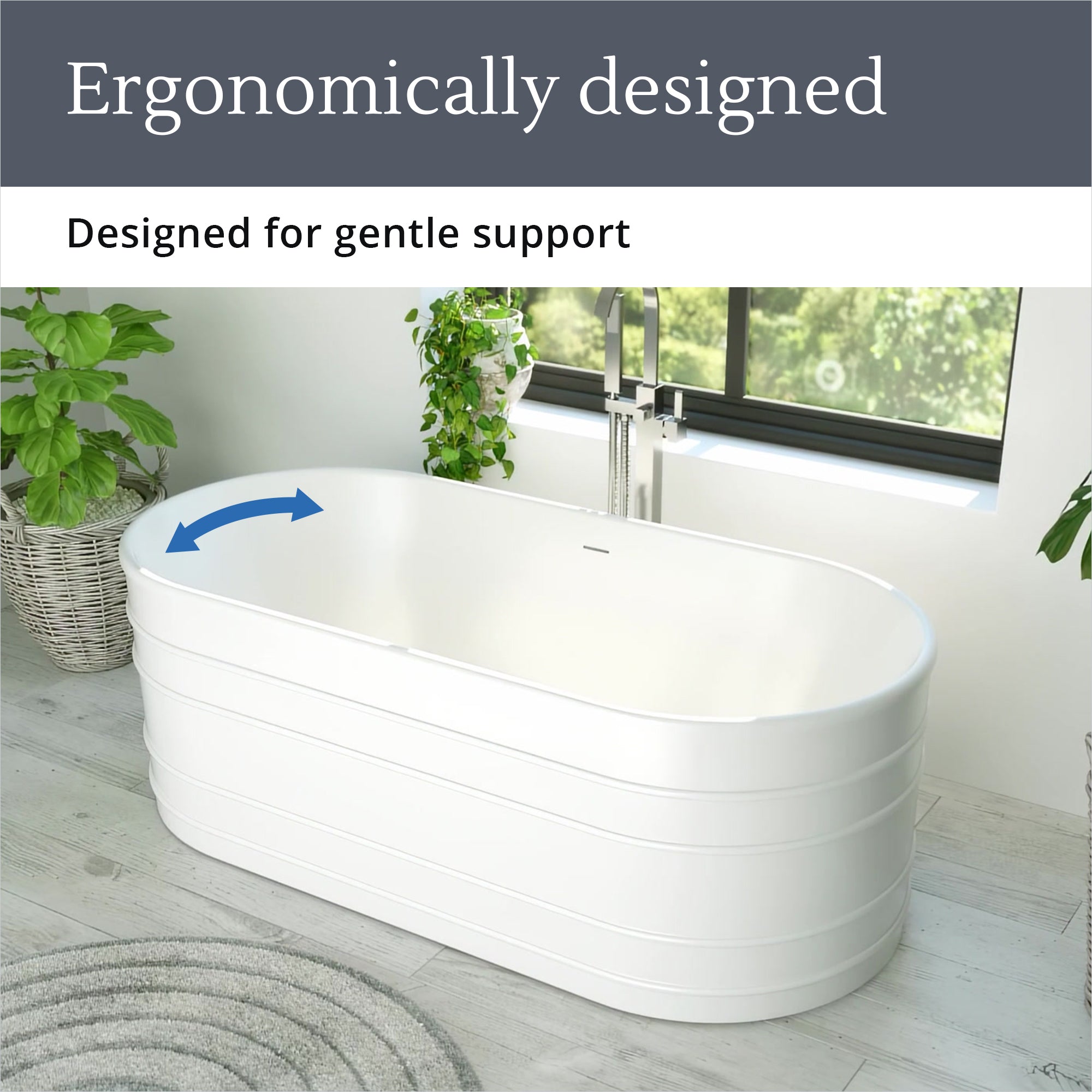 Infinity Z 67 x 30-3/4 x 22-7/8 Freestanding Tub