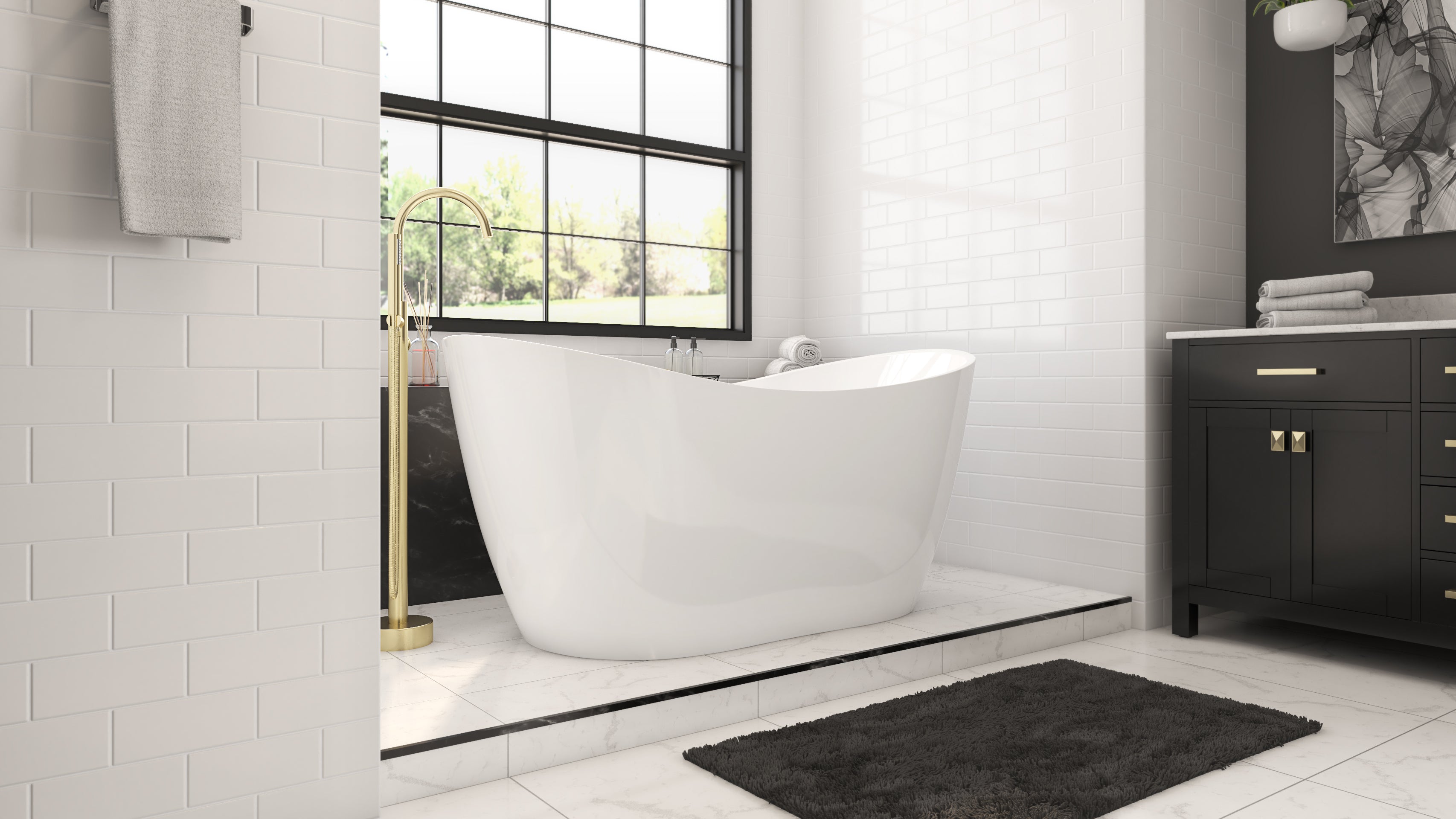 Luna 71 x 29 FS Tub Drain