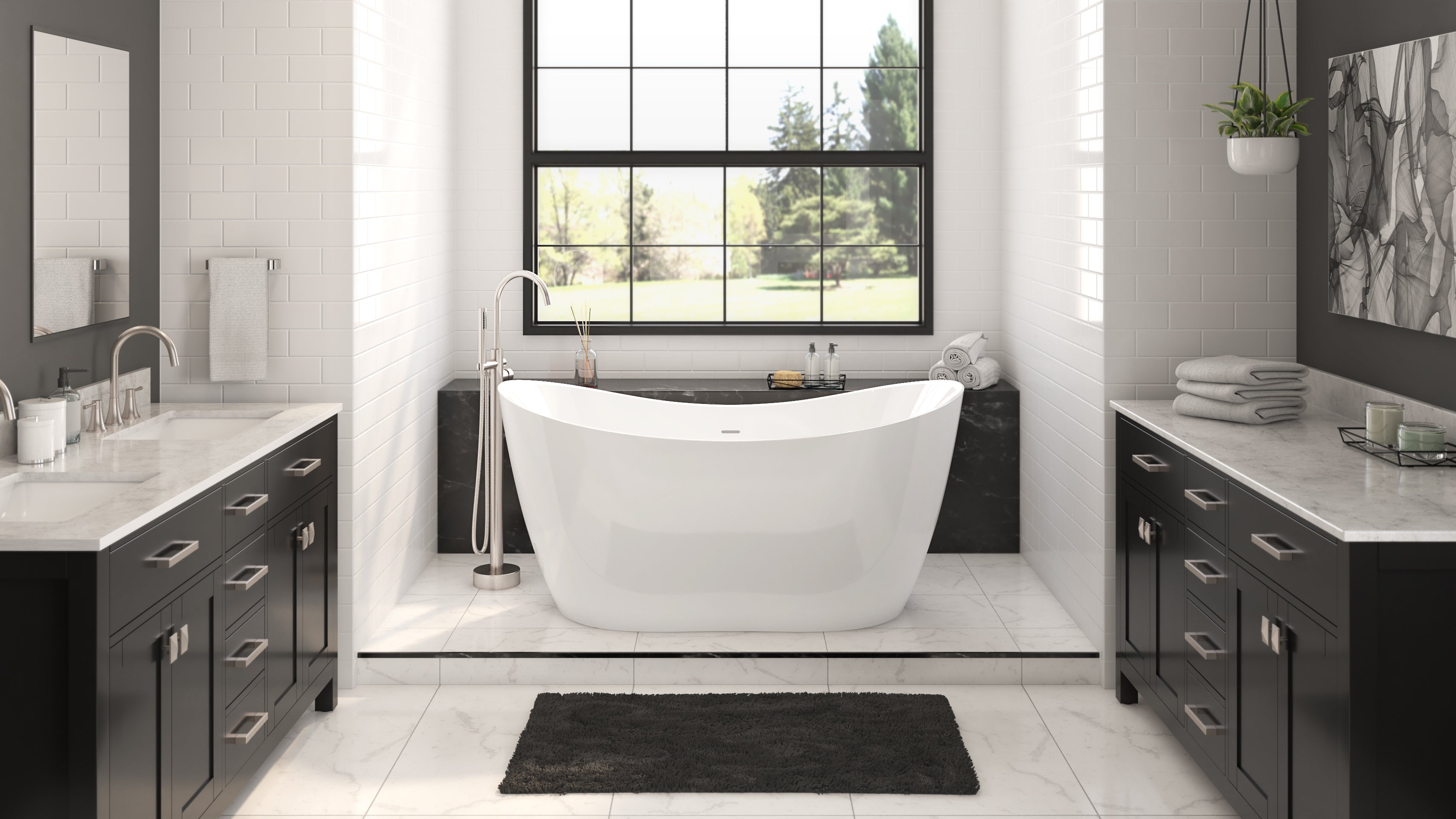 Luna 63 x 28 FS Tub Drain