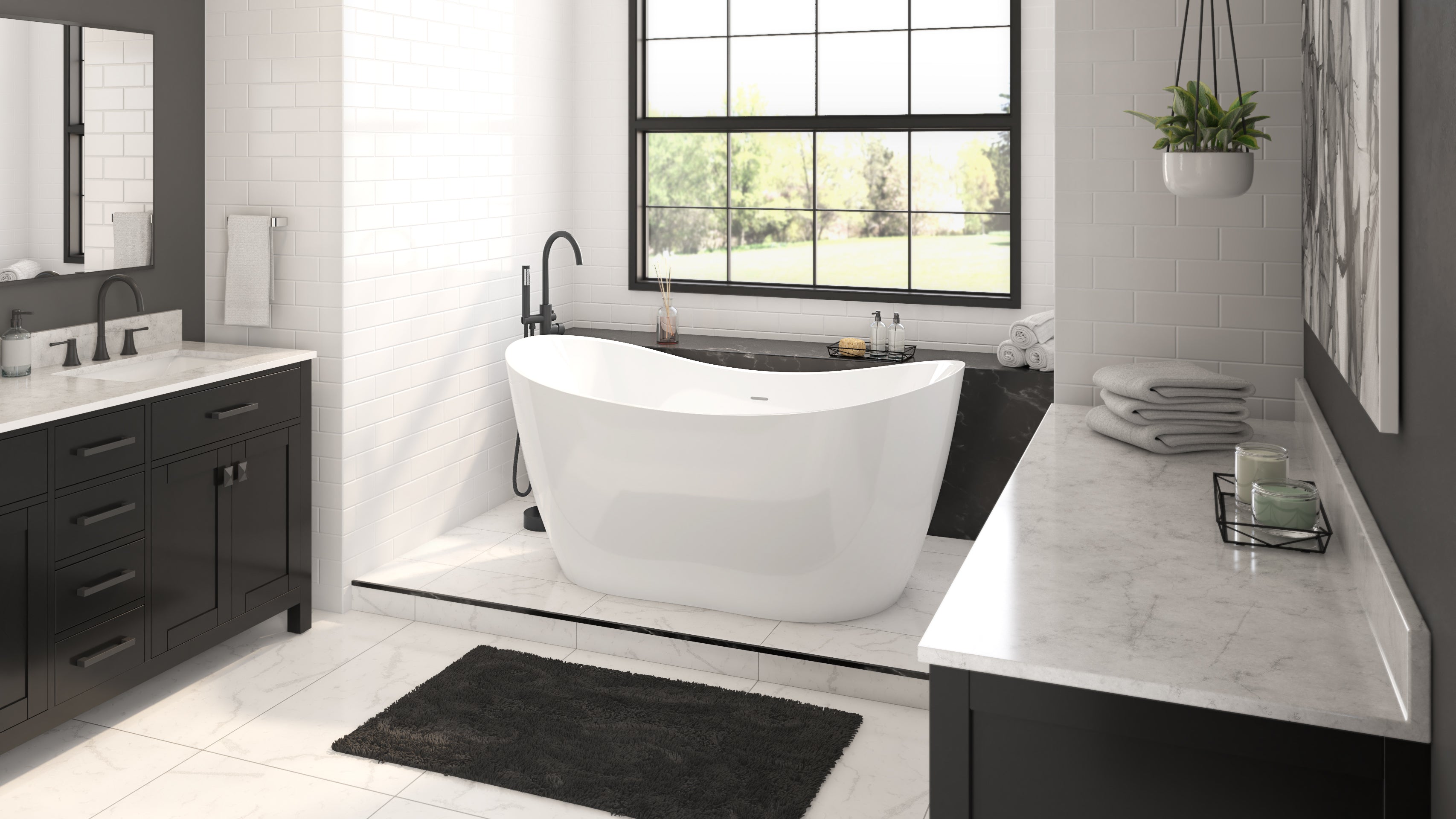 Luna 63 x 28 FS Tub Drain
