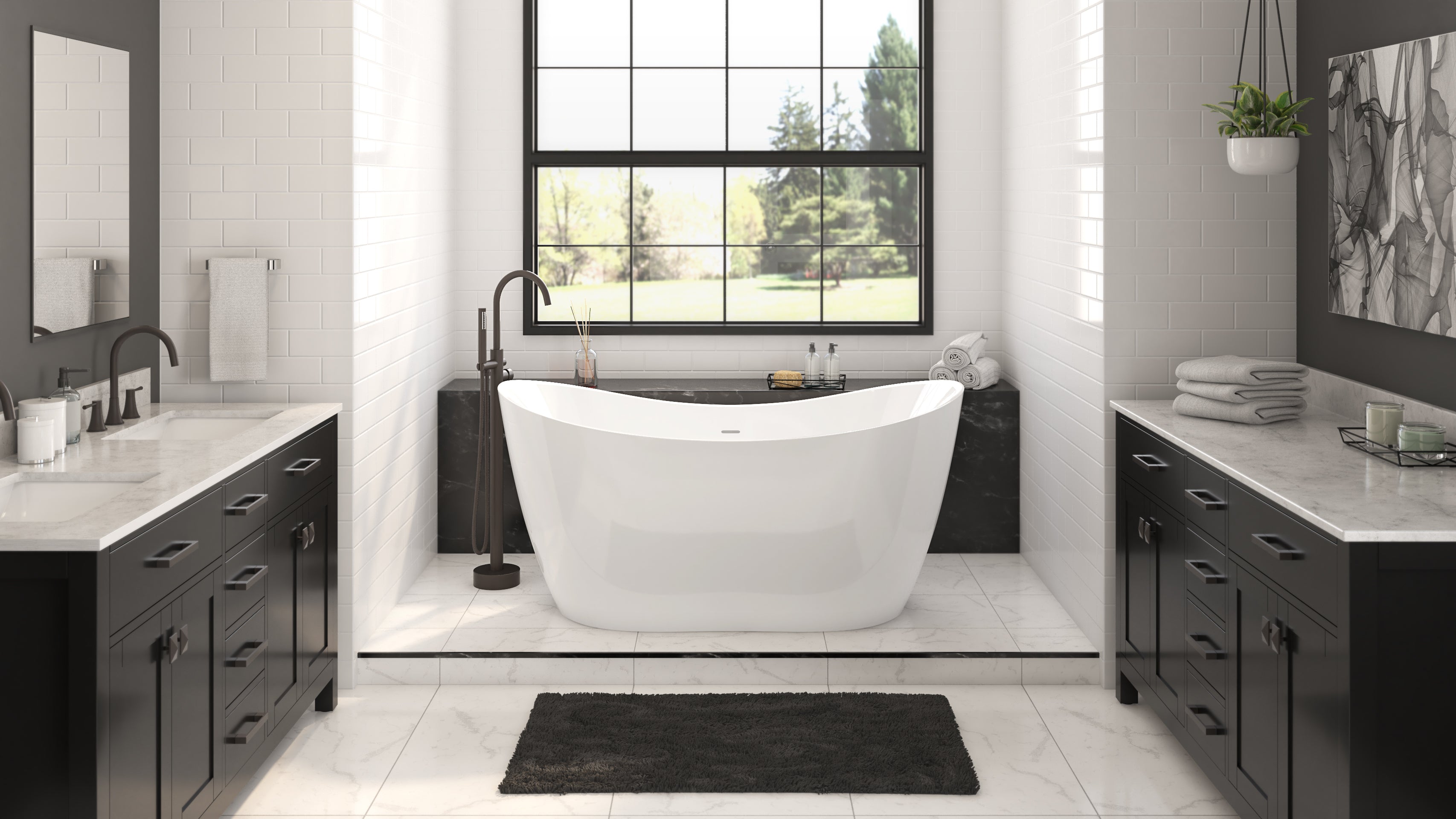 Luna 63 x 28 FS Tub Drain