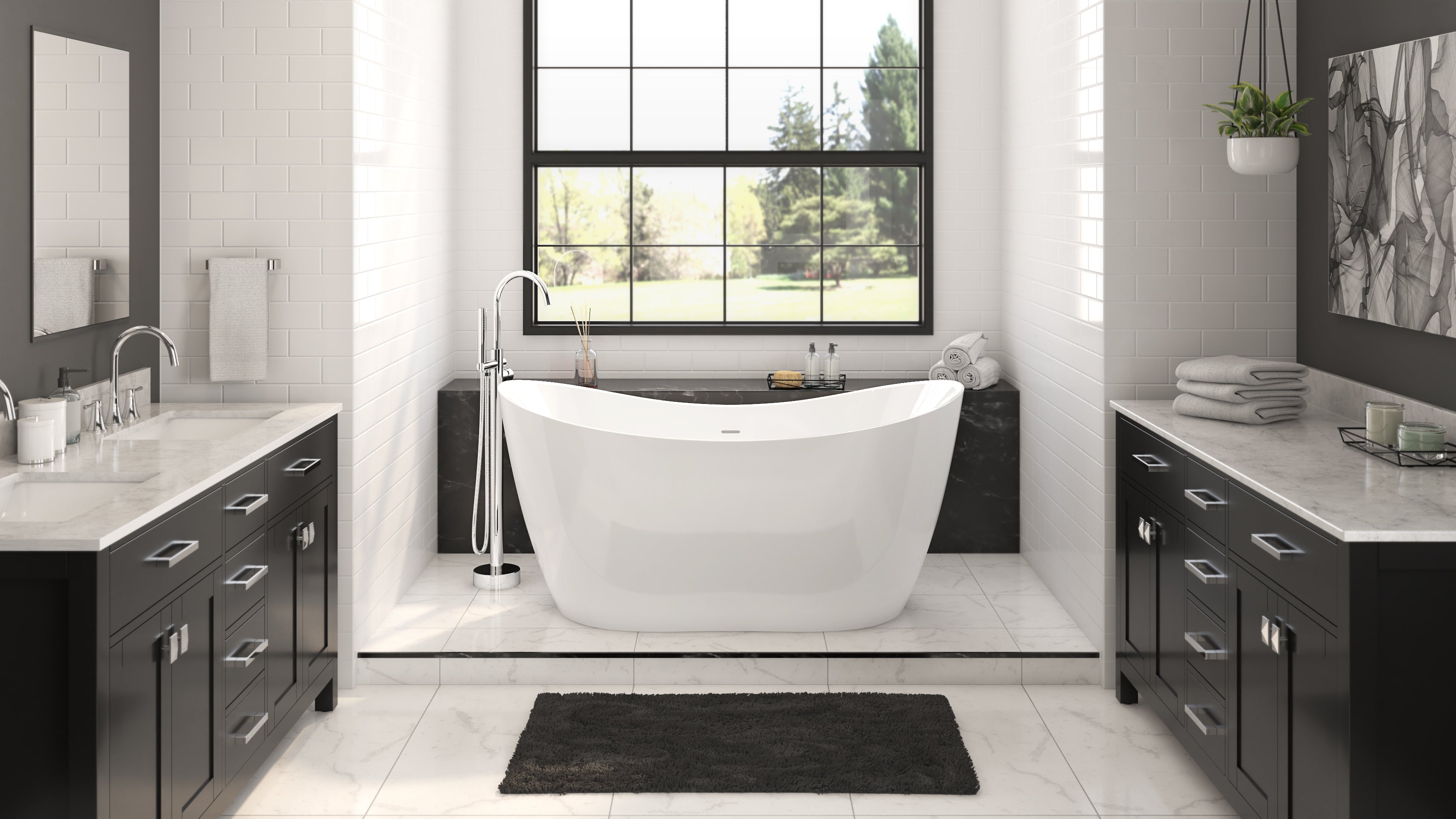 Luna 71 x 29 FS Tub Drain