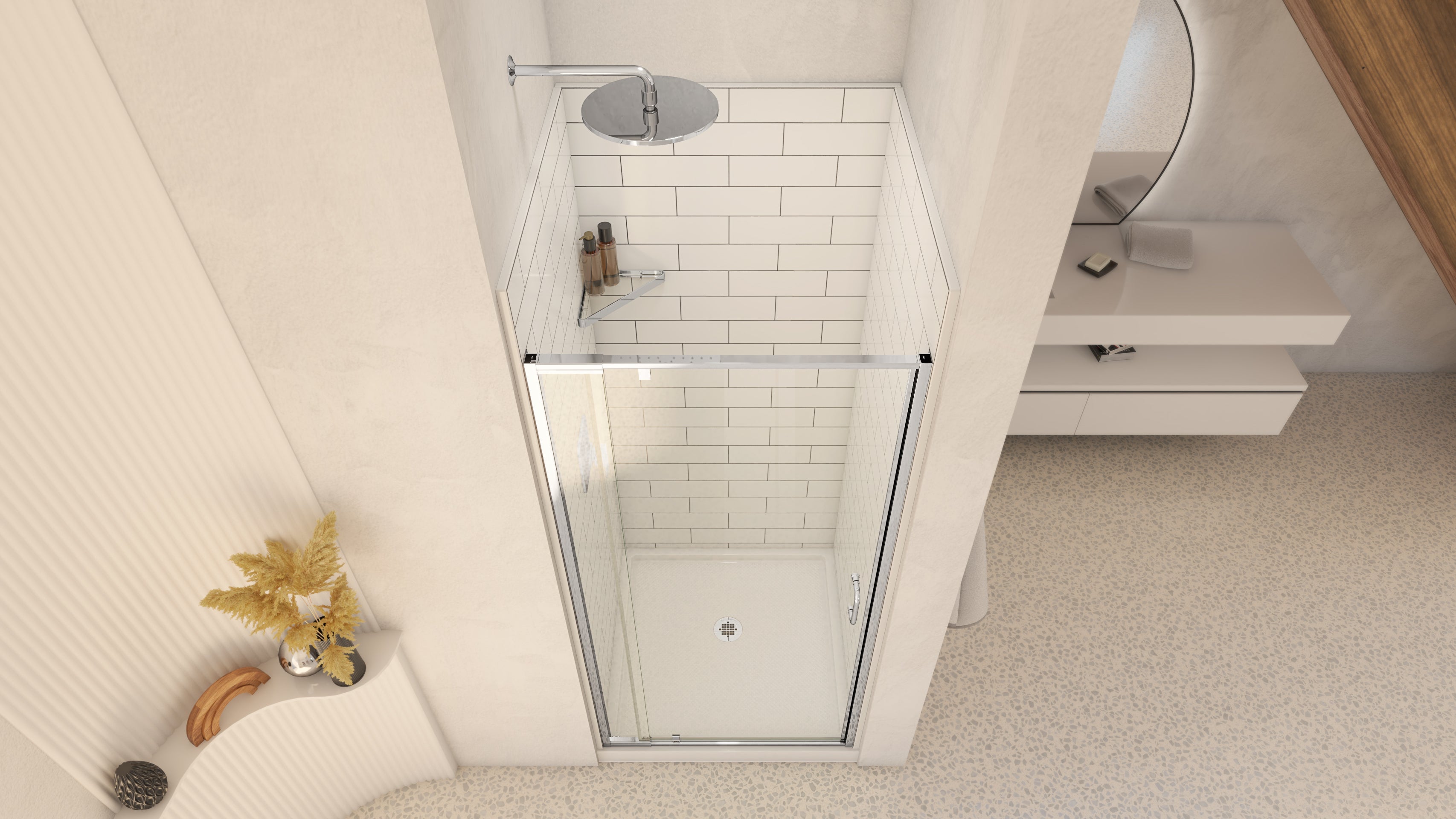 Utile 3636 Alcove Shower Kit Metro Tux
