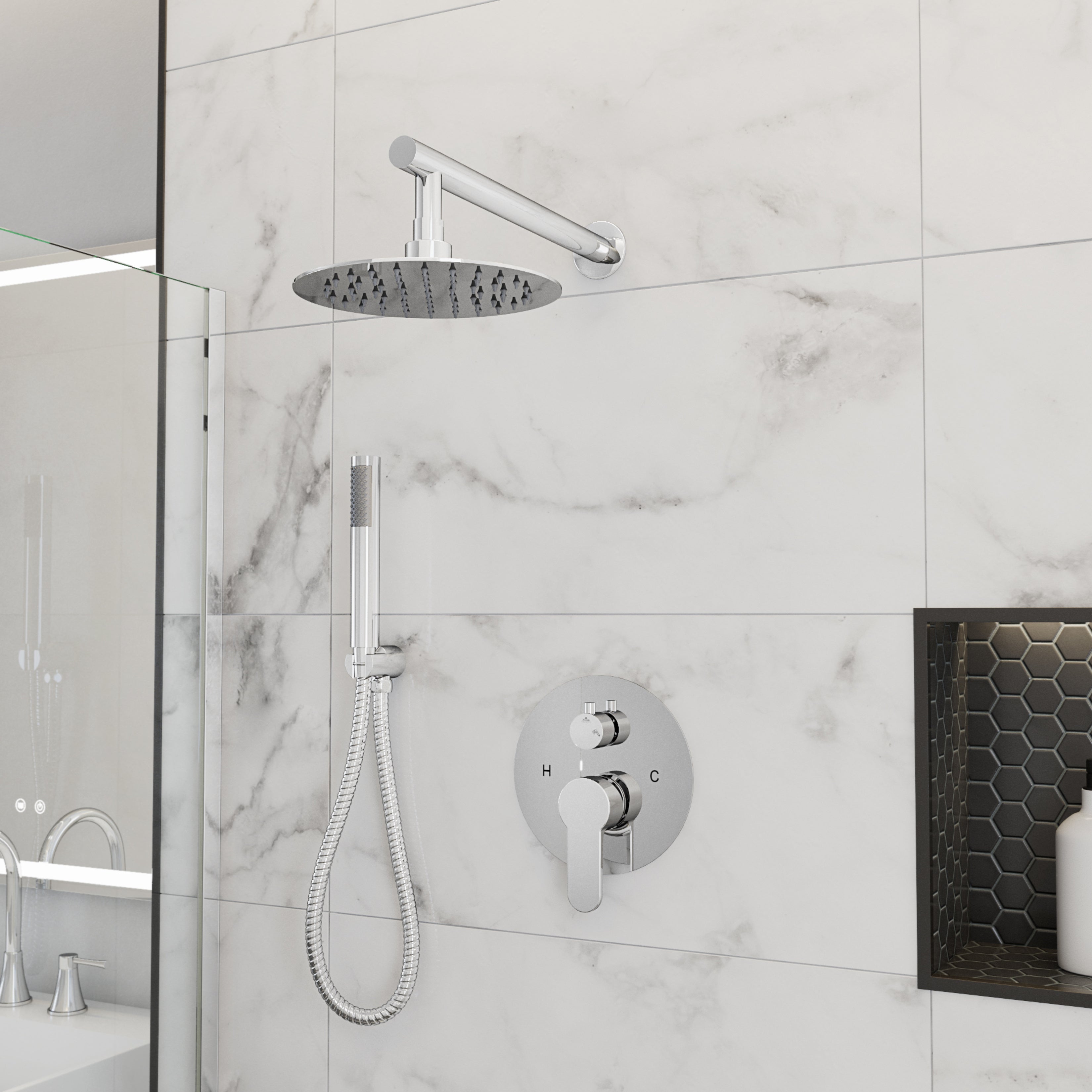 Elevate your bathroom with spa-worthy luxury. Sleek stainless steel, easy installation, and a soothing rainfall spray deliver timeless style and everyday indulgence - at a surprisingly affordable price.