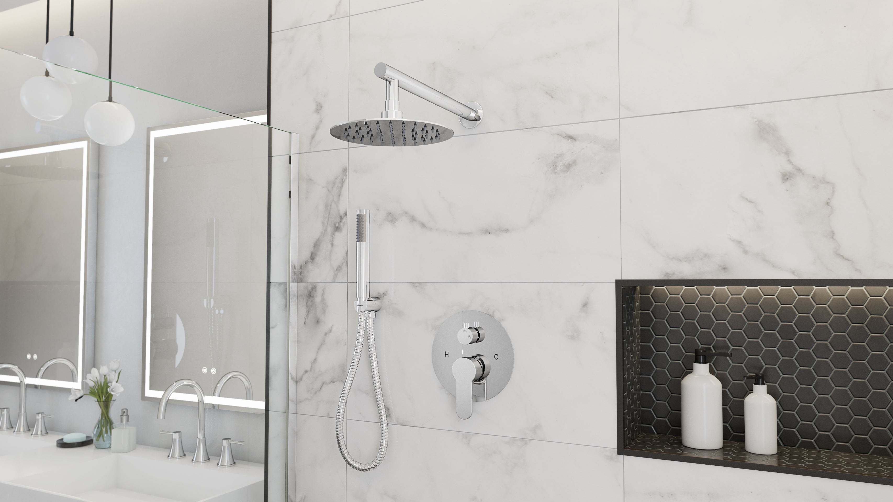 Elevate your bathroom with spa-worthy luxury. Sleek stainless steel, easy installation, and a soothing rainfall spray deliver timeless style and everyday indulgence - at a surprisingly affordable price.