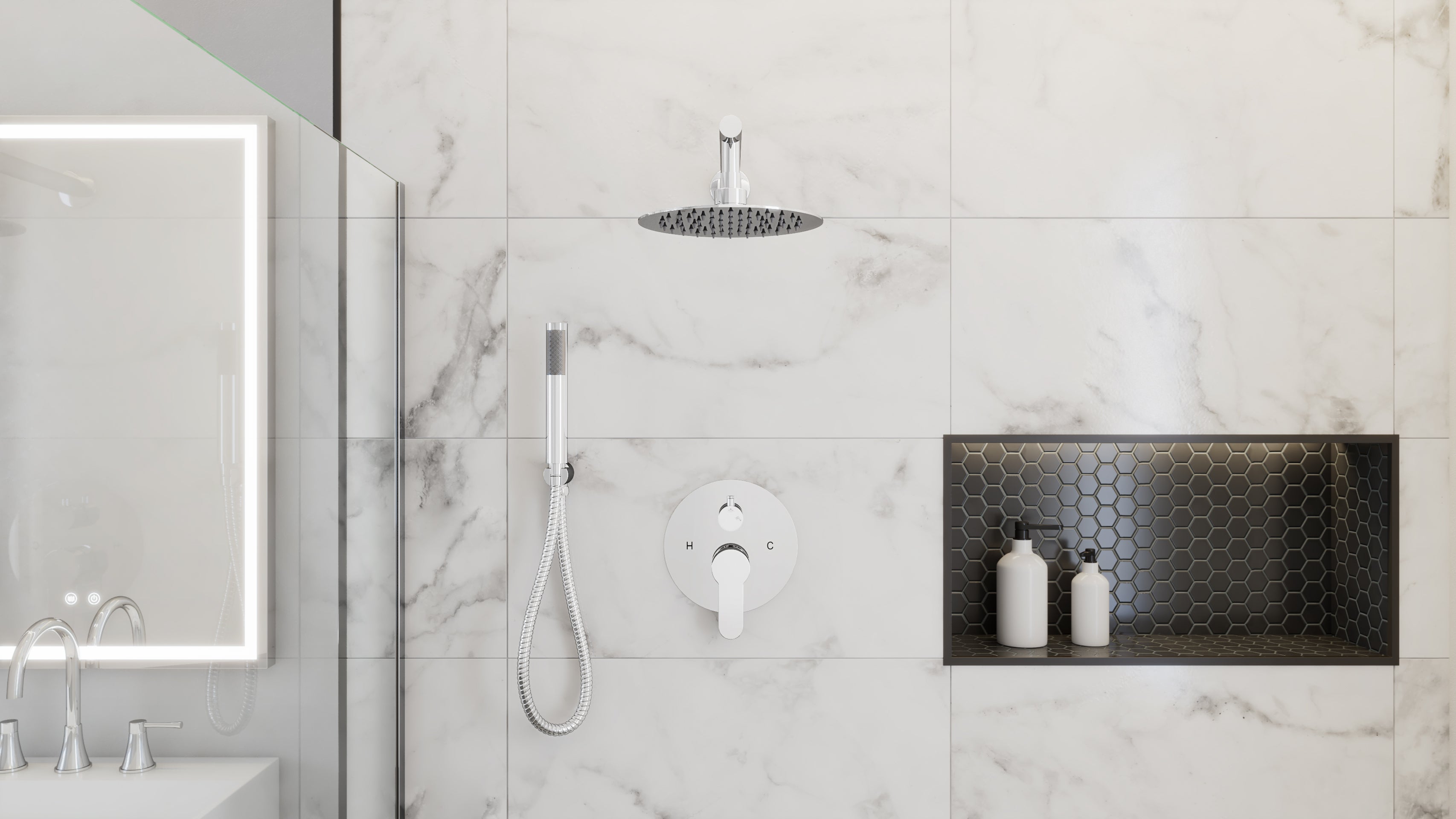 Elevate your bathroom with spa-worthy luxury. Sleek stainless steel, easy installation, and a soothing rainfall spray deliver timeless style and everyday indulgence - at a surprisingly affordable price.