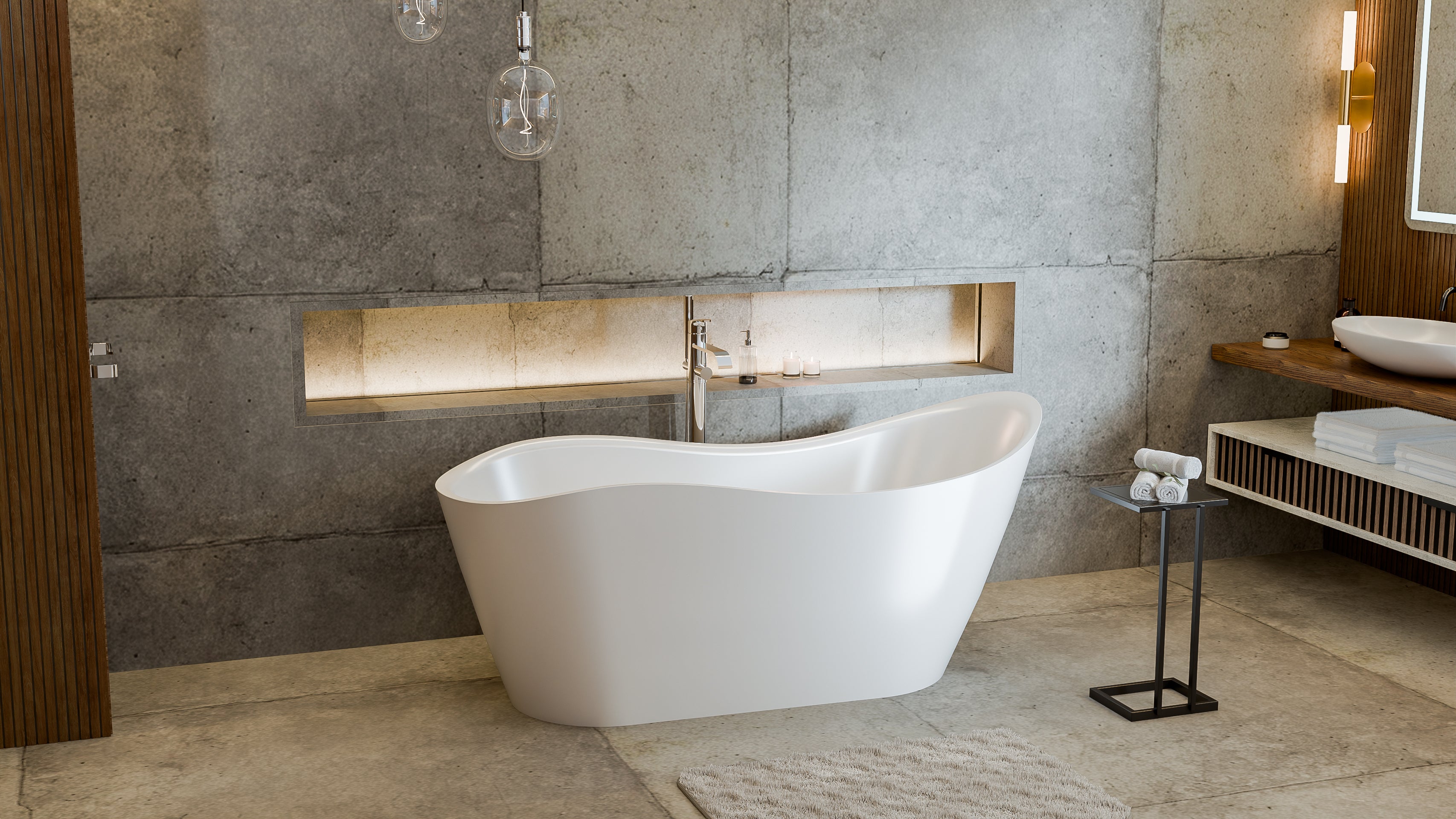Mirage 65-3/8 x 28 x 29 Bathtub