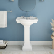 Nile 24 Inch Vitreous China Pedestal Sink