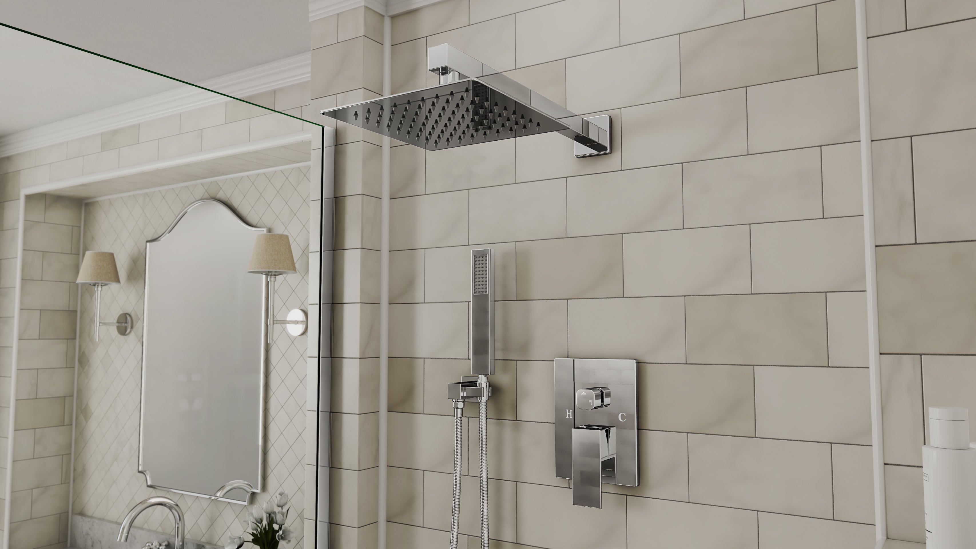 Ascend Square Shower Head