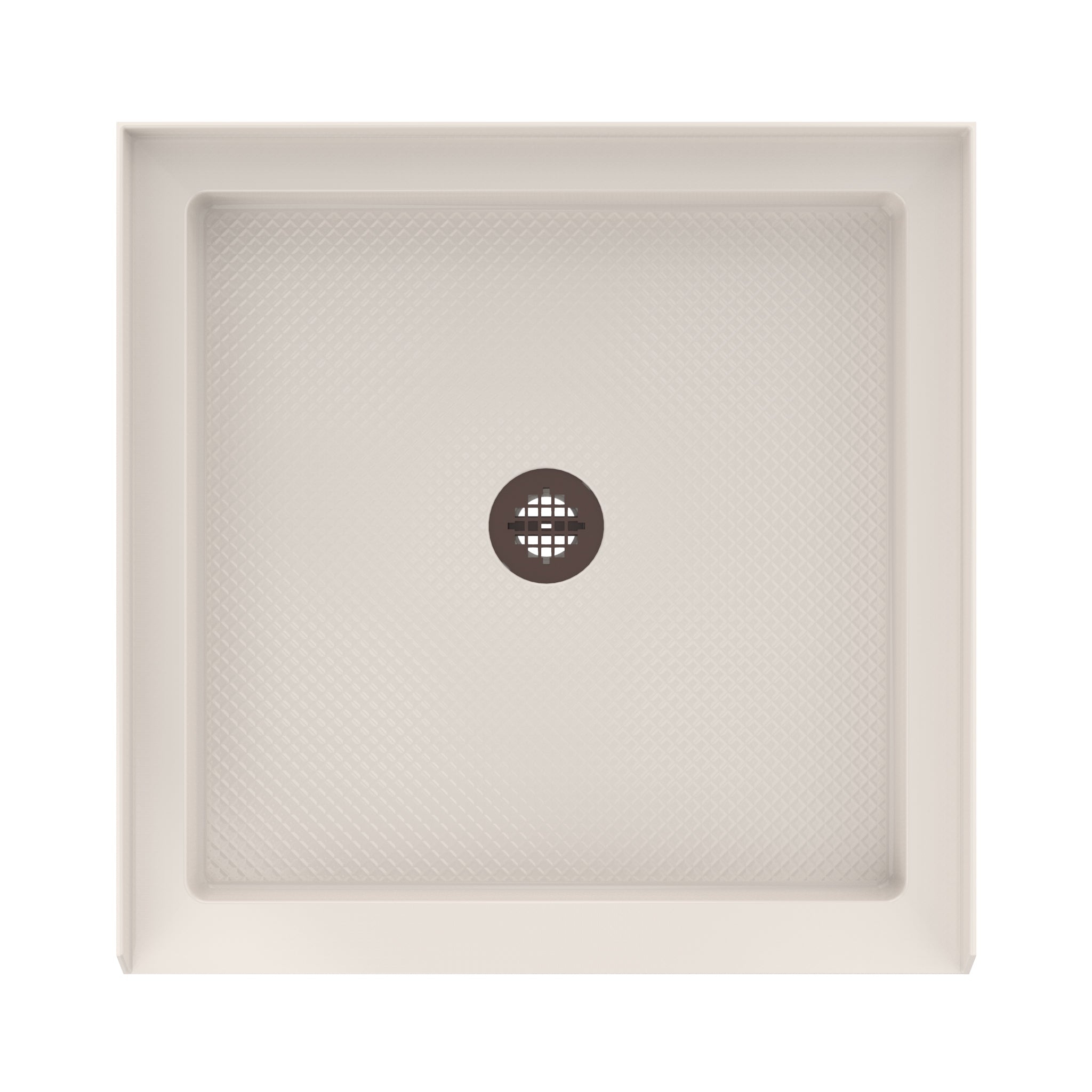 DreamLine SlimLine 36" D x 36" W x 2 3/4" H Alcove Shower Base & 2" Center Round Drain