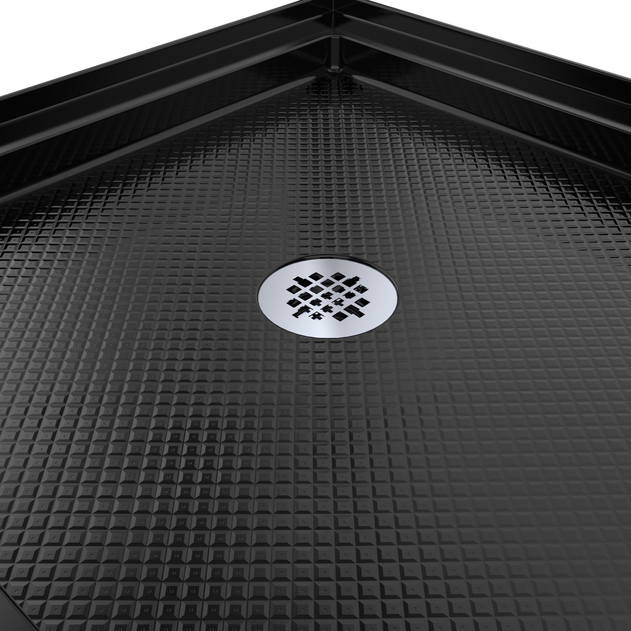 DreamLine SlimLine 36" D x 36" W x 2 3/4" H Alcove Shower Base & 2" Center Round Drain