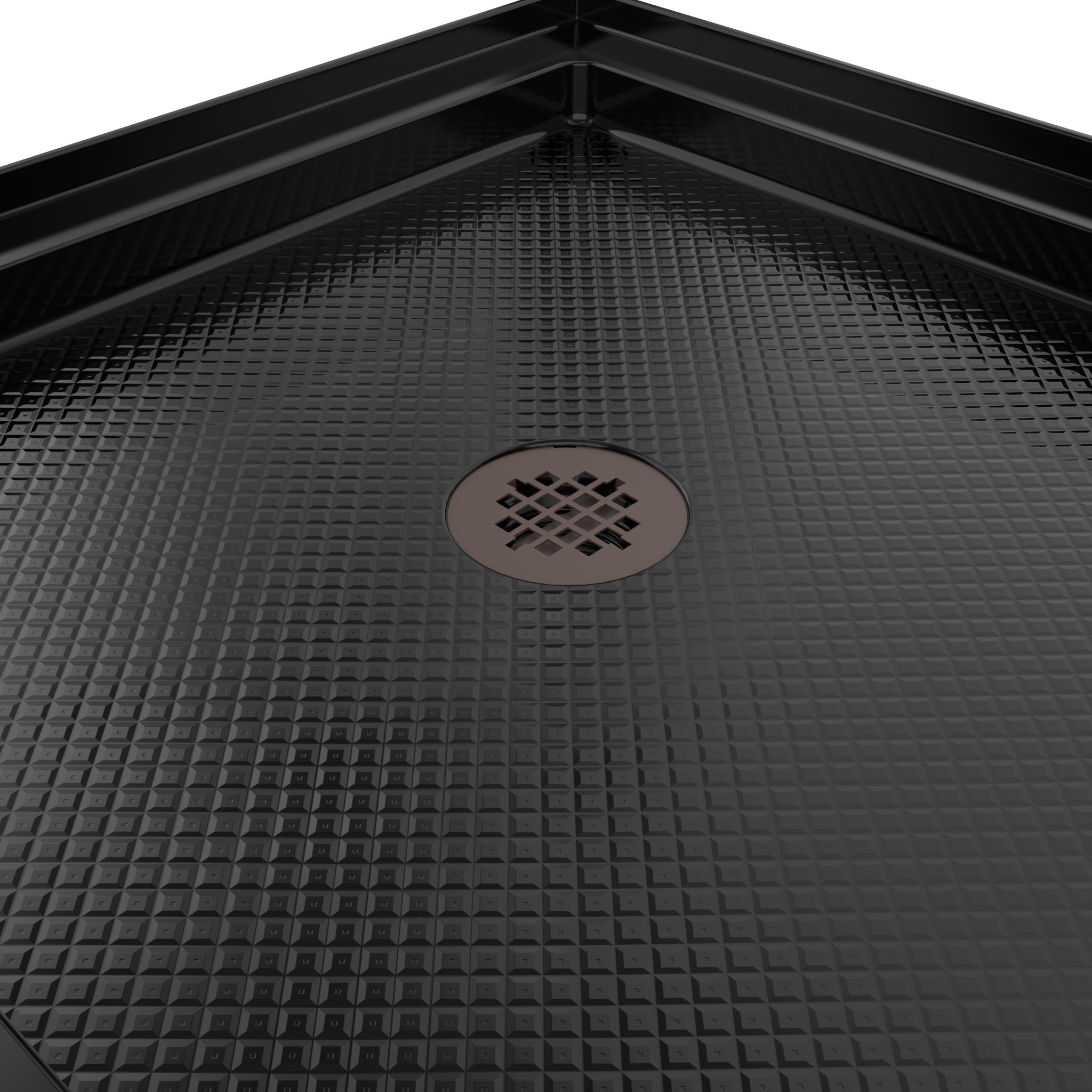 DreamLine SlimLine 36" D x 36" W x 2 3/4" H Alcove Shower Base & 2" Center Round Drain