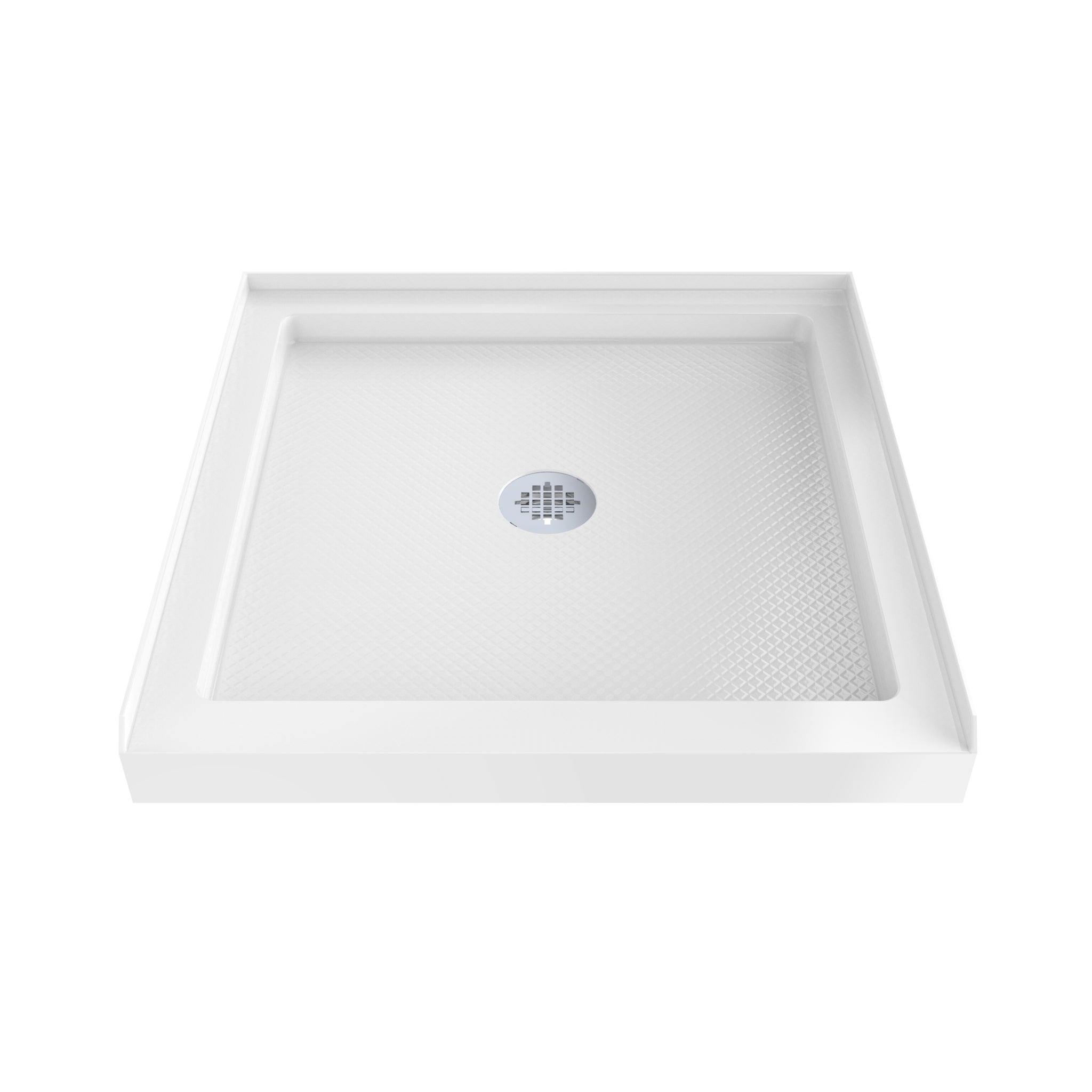 DreamLine SlimLine 36" D x 36" W x 2 3/4" H Alcove Shower Base & 2" Center Round Drain
