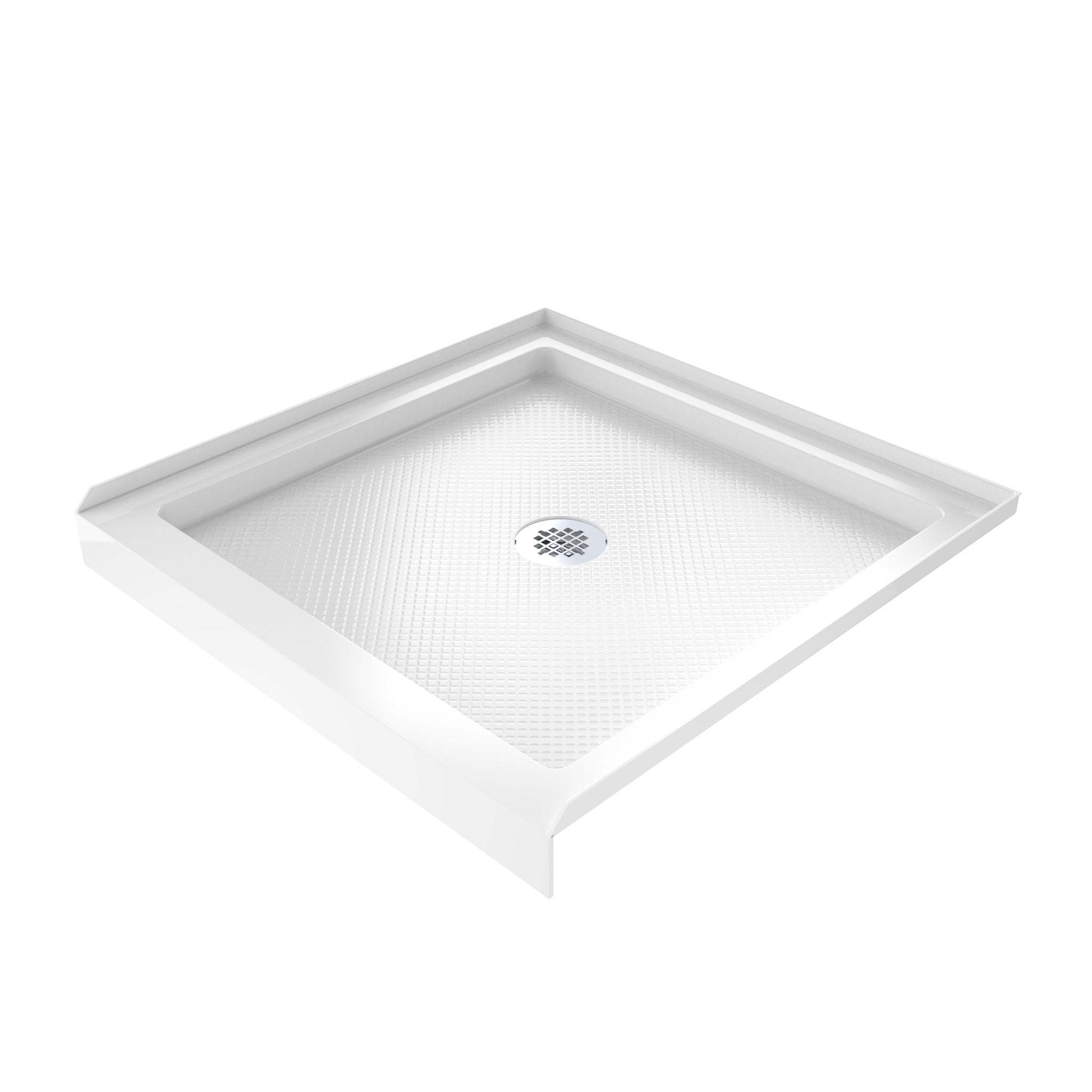 DreamLine SlimLine 36" D x 36" W x 2 3/4" H Alcove Shower Base & 2" Center Round Drain