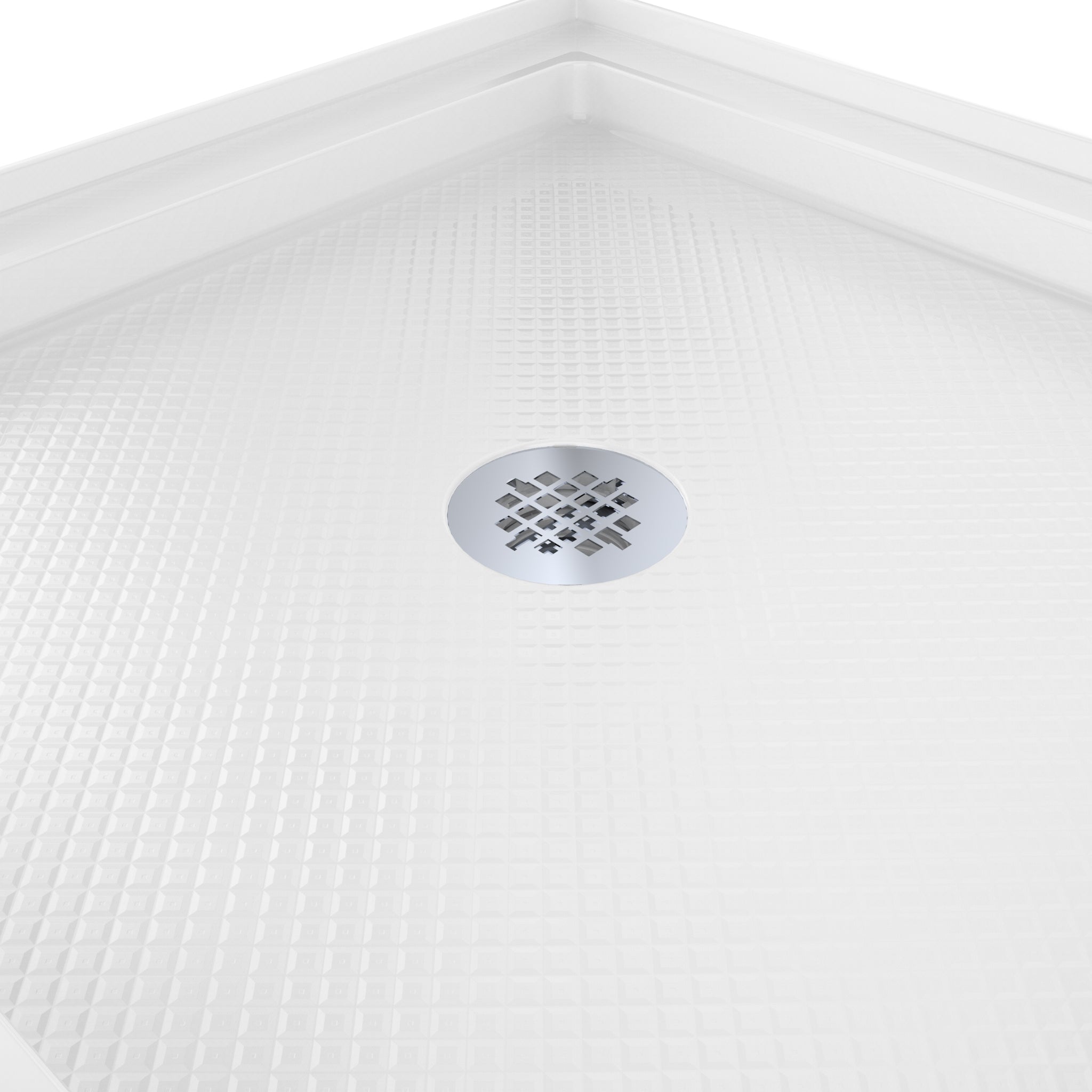 DreamLine SlimLine 36" D x 36" W x 2 3/4" H Alcove Shower Base & 2" Center Round Drain
