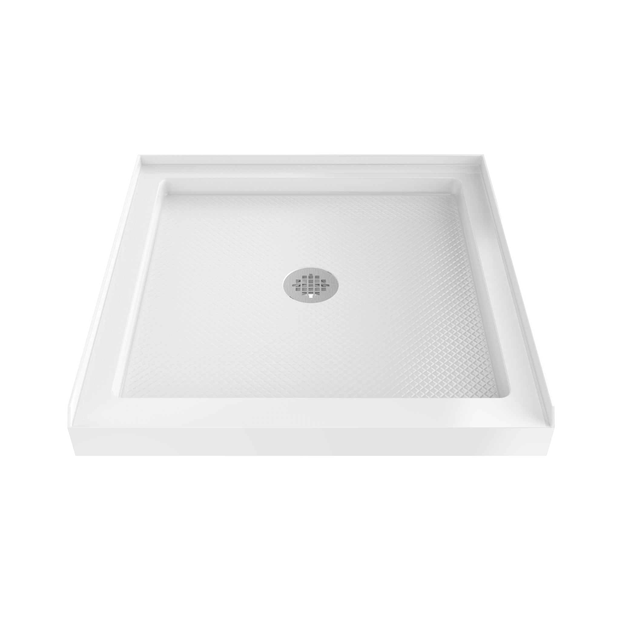 DreamLine SlimLine 36" D x 36" W x 2 3/4" H Alcove Shower Base & 2" Center Round Drain