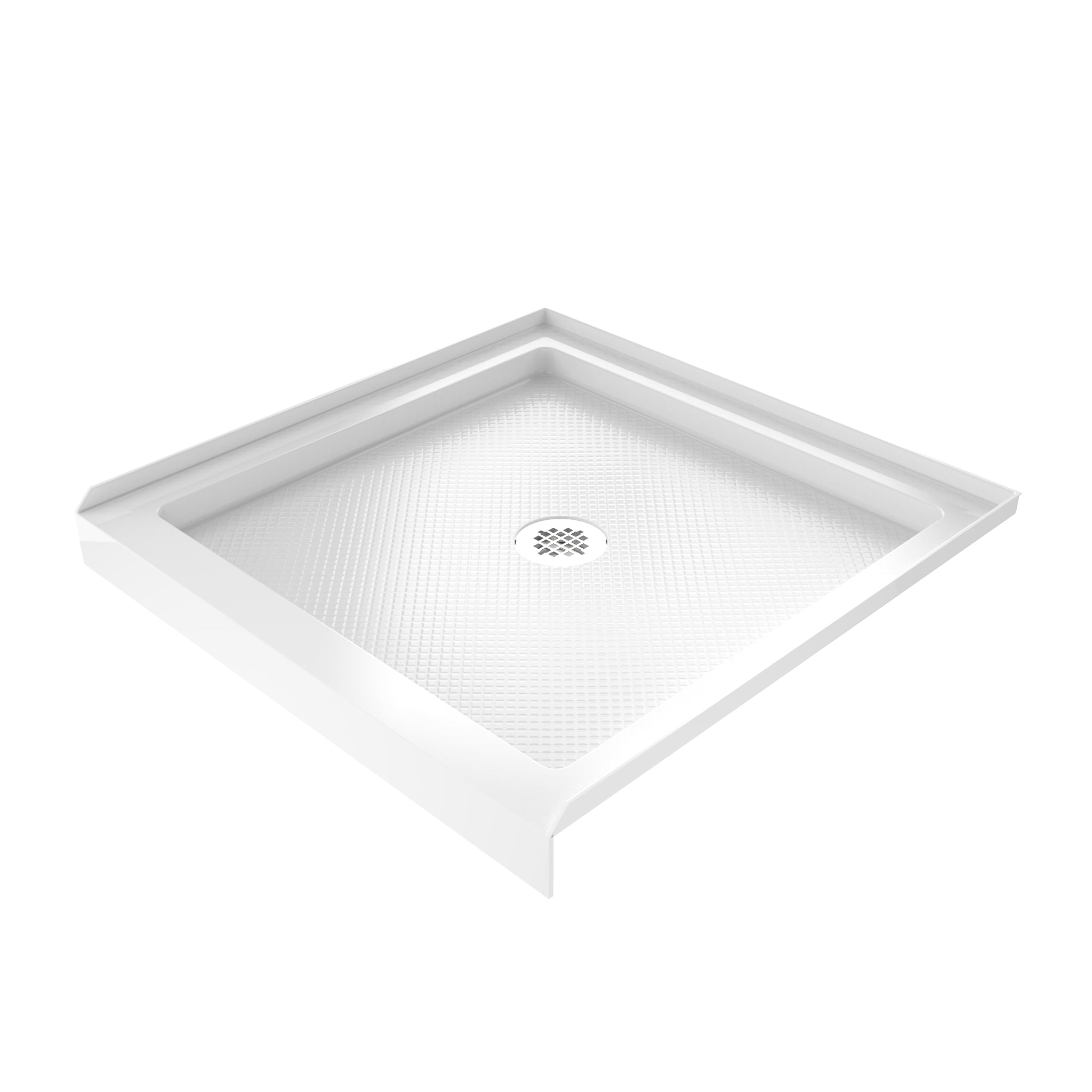 DreamLine SlimLine 36" D x 36" W x 2 3/4" H Alcove Shower Base & 2" Center Round Drain