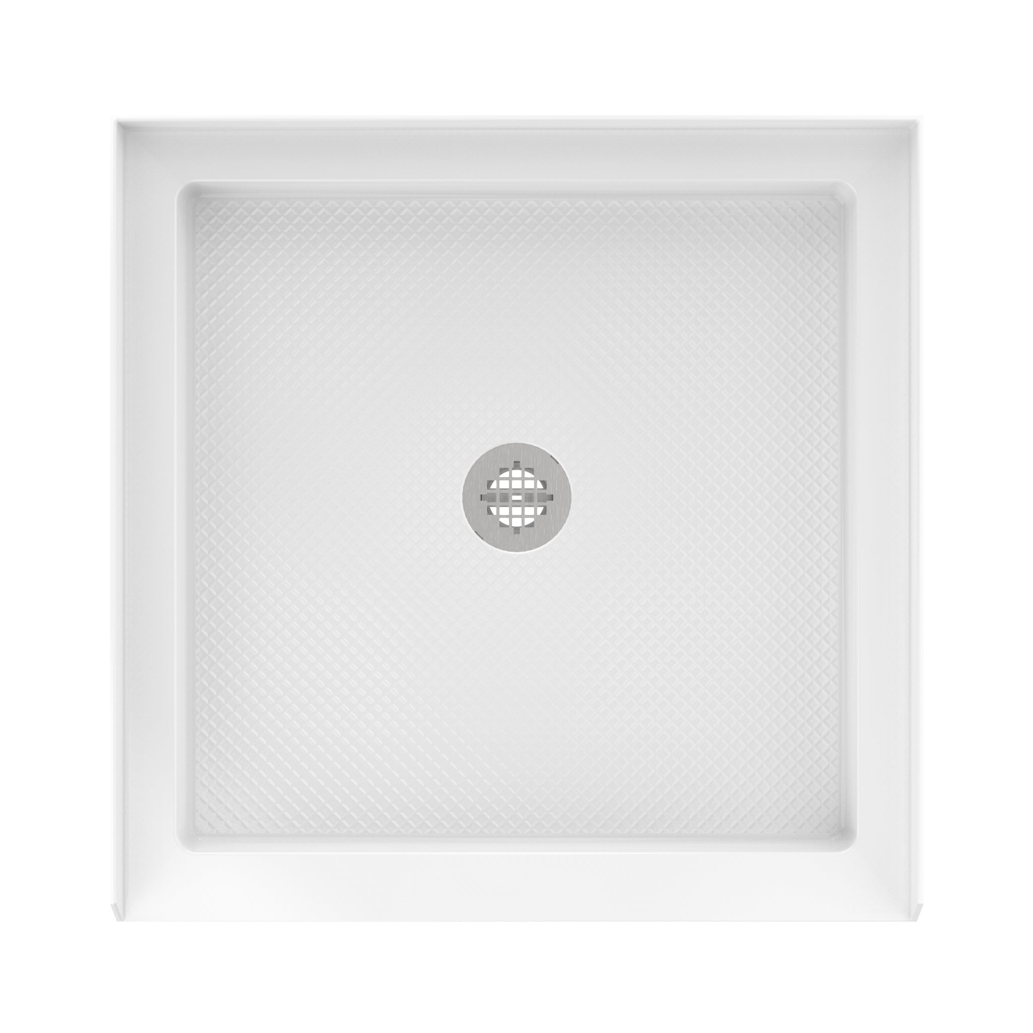 DreamLine SlimLine 36" D x 36" W x 2 3/4" H Alcove Shower Base & 2" Center Round Drain