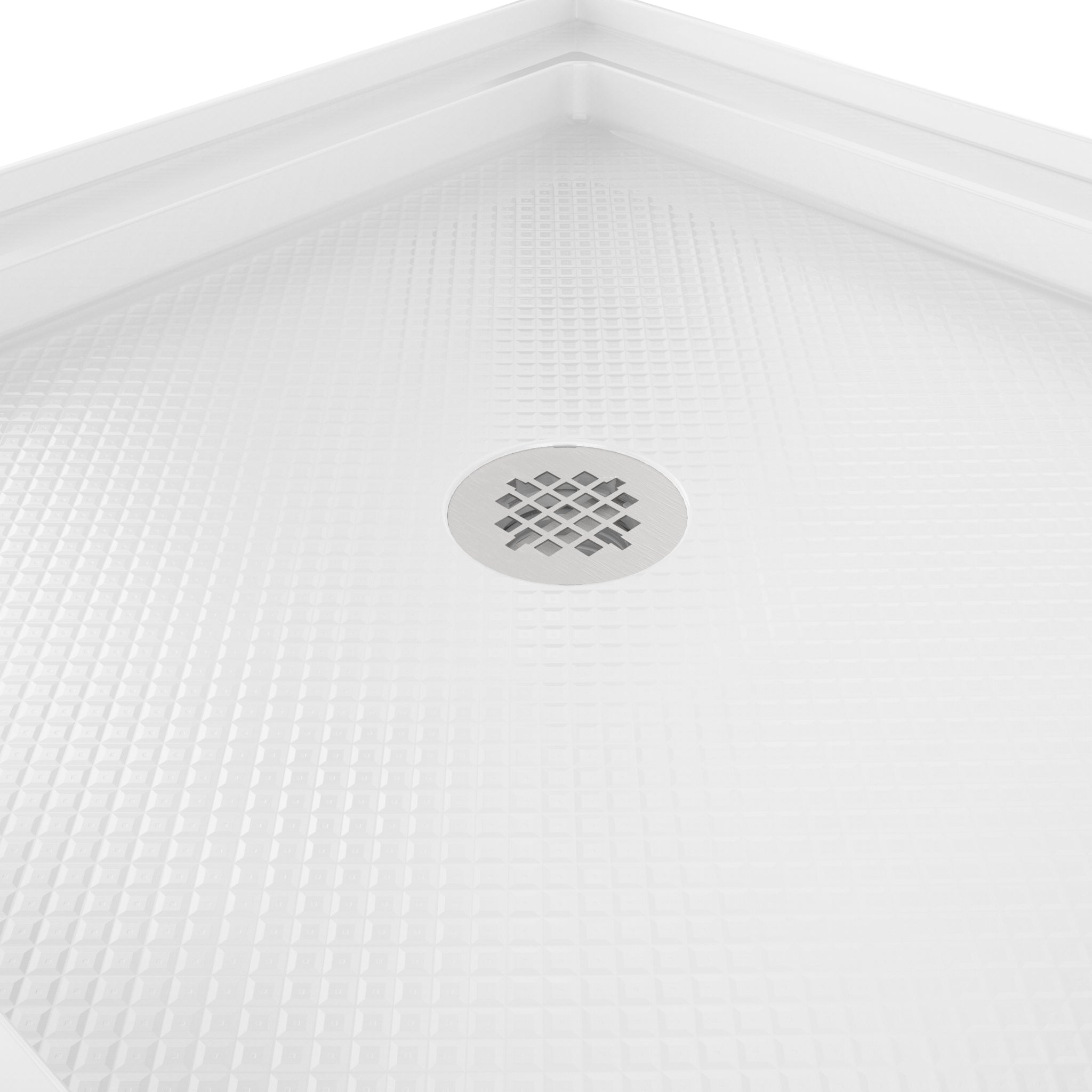 DreamLine SlimLine 36" D x 36" W x 2 3/4" H Alcove Shower Base & 2" Center Round Drain