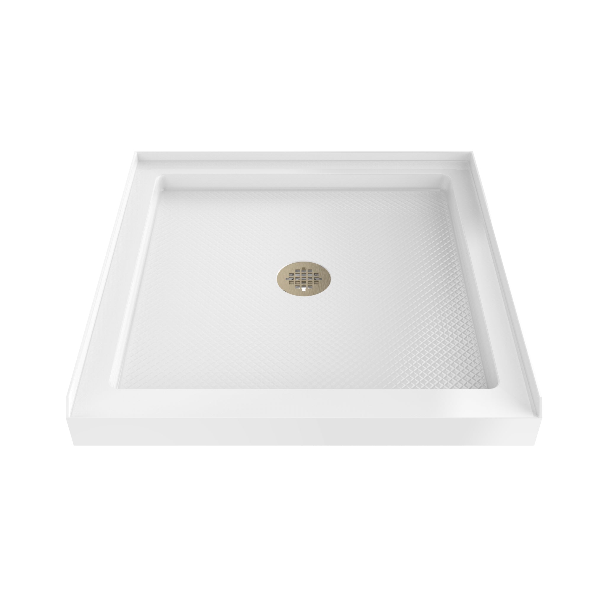 DreamLine SlimLine 36" D x 36" W x 2 3/4" H Alcove Shower Base & 2" Center Round Drain
