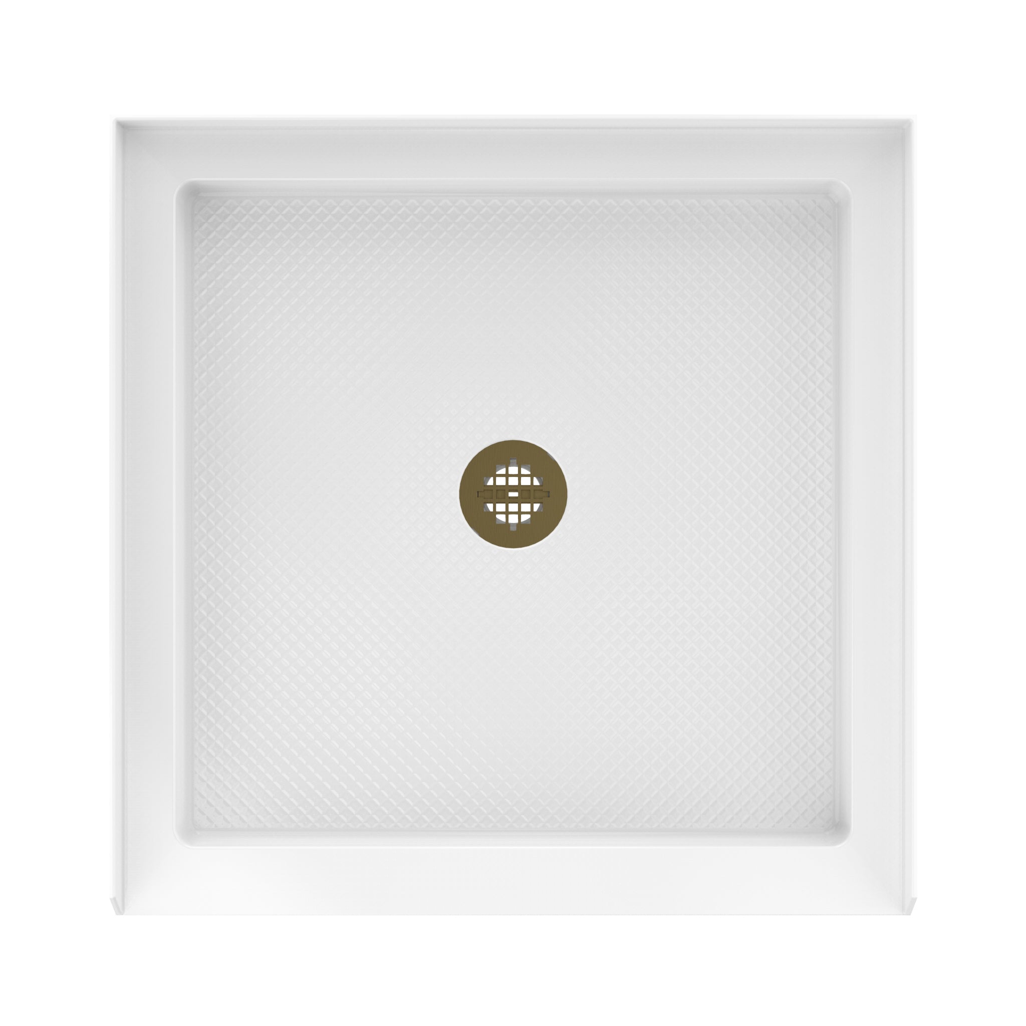 DreamLine SlimLine 36" D x 36" W x 2 3/4" H Alcove Shower Base & 2" Center Round Drain