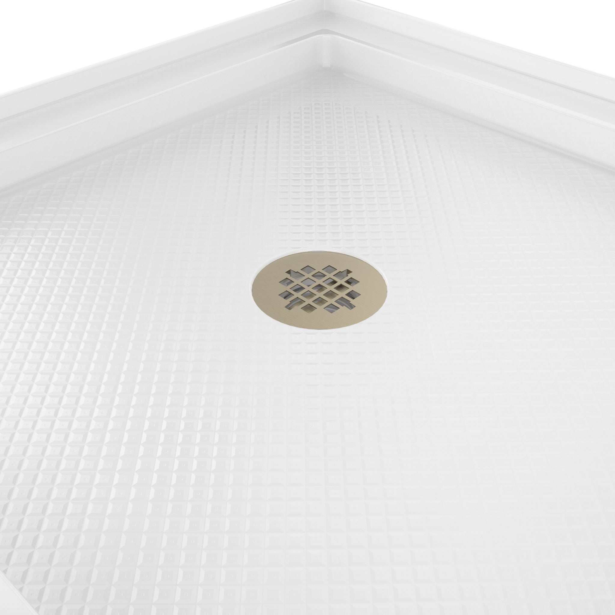 DreamLine SlimLine 36" D x 36" W x 2 3/4" H Alcove Shower Base & 2" Center Round Drain