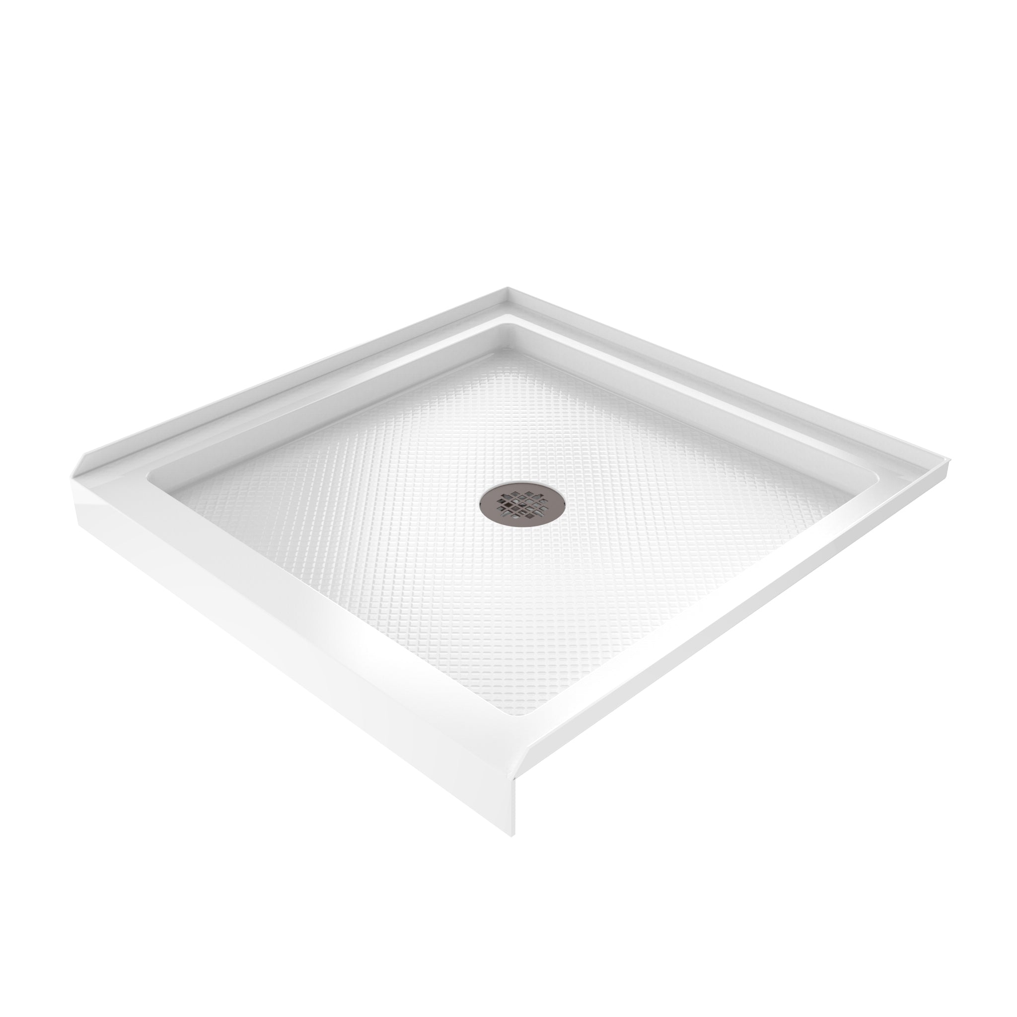 DreamLine SlimLine 36" D x 36" W x 2 3/4" H Alcove Shower Base & 2" Center Round Drain