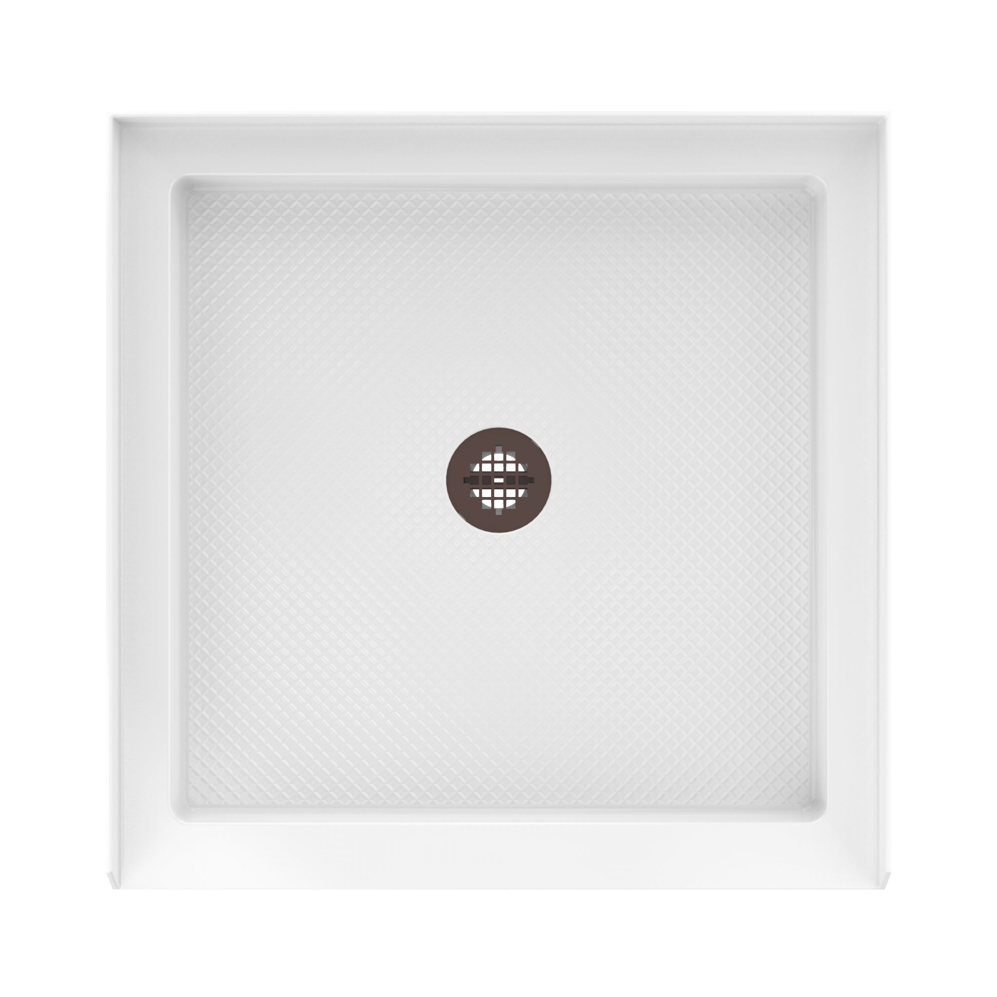 DreamLine SlimLine 36" D x 36" W x 2 3/4" H Alcove Shower Base & 2" Center Round Drain