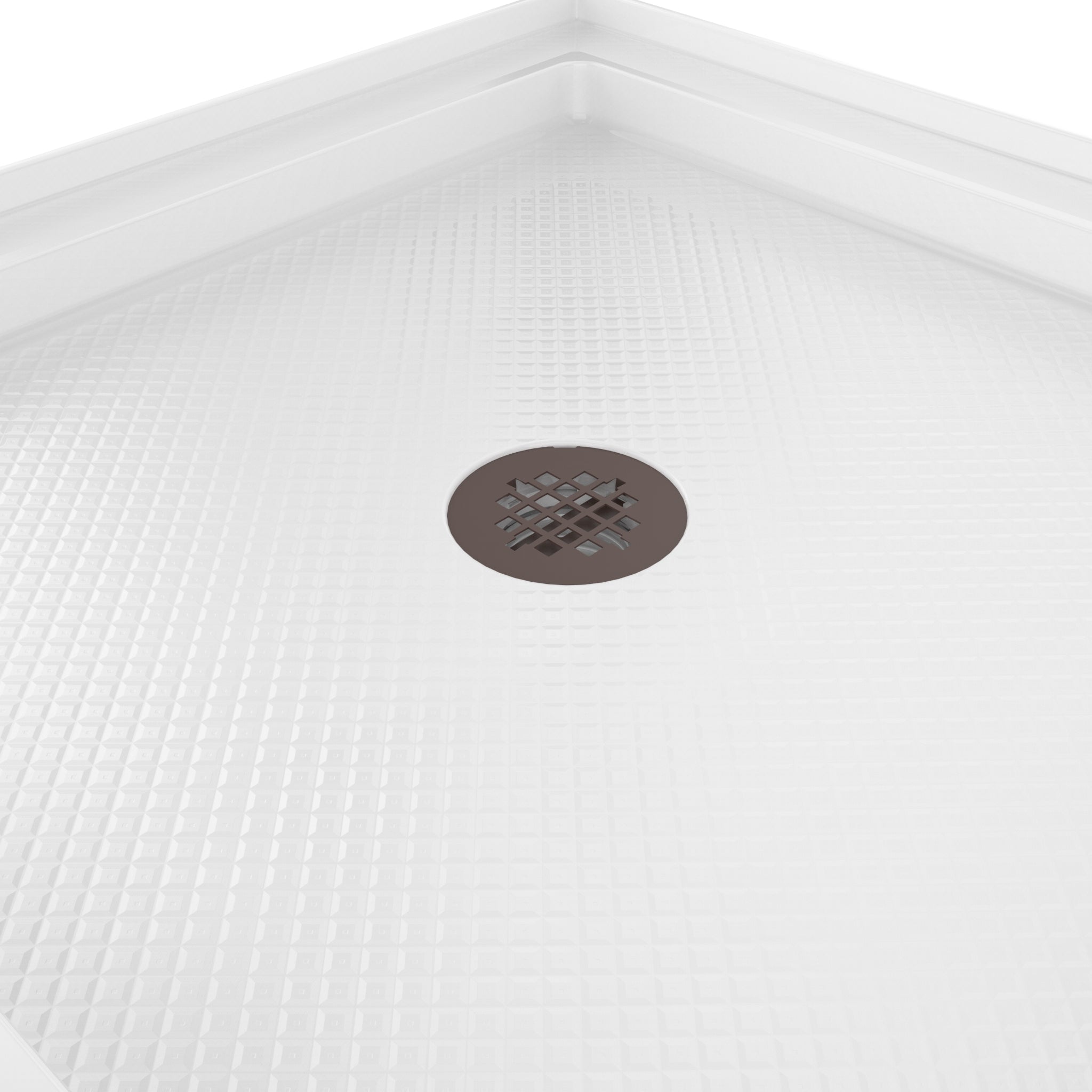 DreamLine SlimLine 36" D x 36" W x 2 3/4" H Alcove Shower Base & 2" Center Round Drain