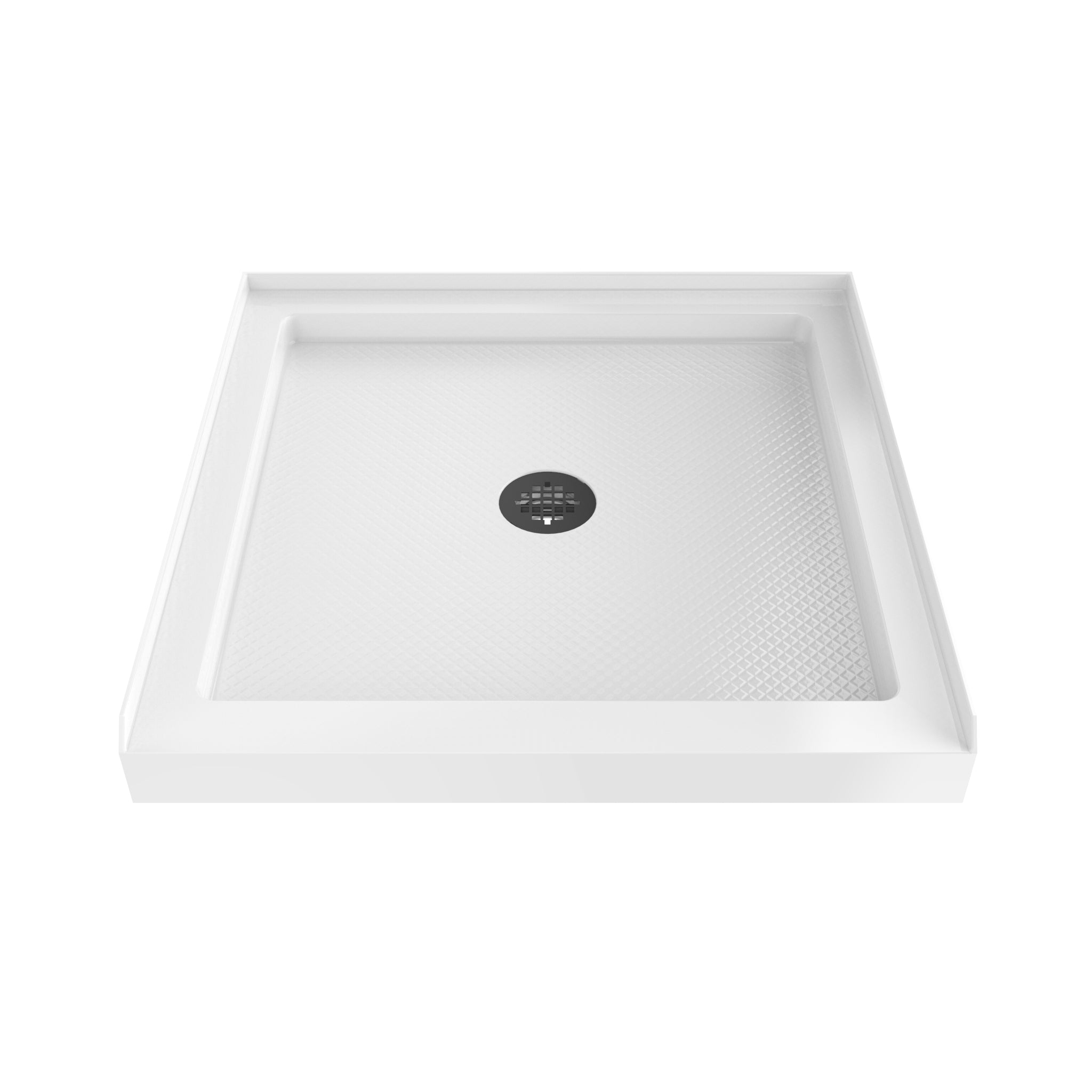 DreamLine SlimLine 36" D x 36" W x 2 3/4" H Alcove Shower Base & 2" Center Round Drain