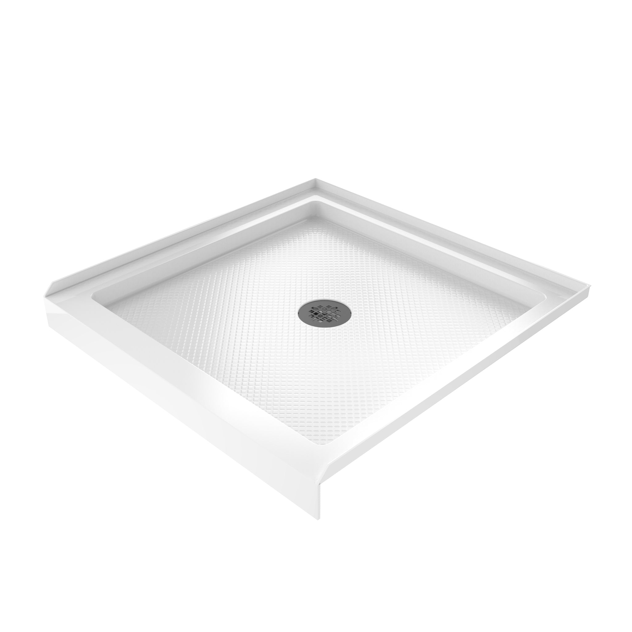 DreamLine SlimLine 36" D x 36" W x 2 3/4" H Alcove Shower Base & 2" Center Round Drain