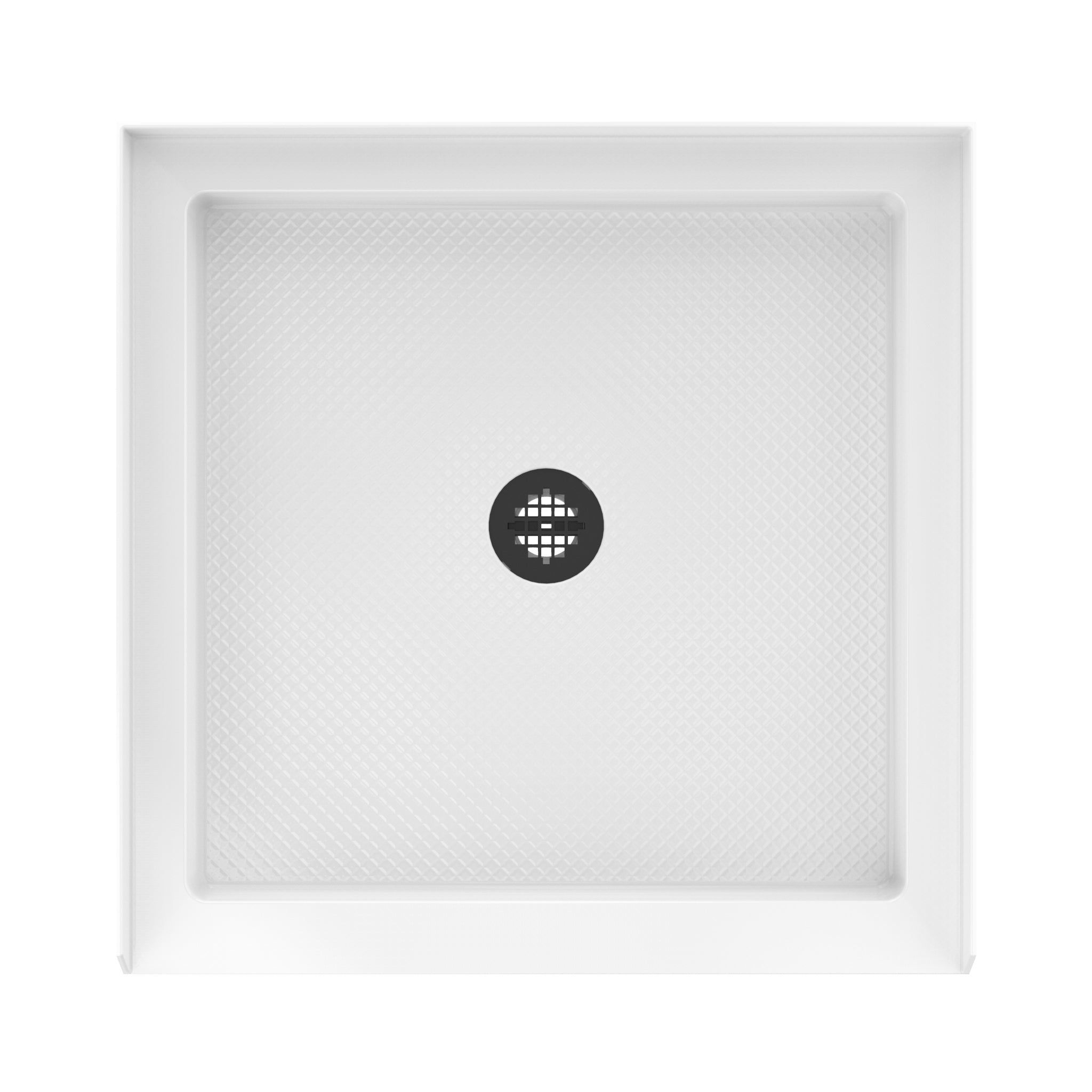 DreamLine SlimLine 36" D x 36" W x 2 3/4" H Alcove Shower Base & 2" Center Round Drain