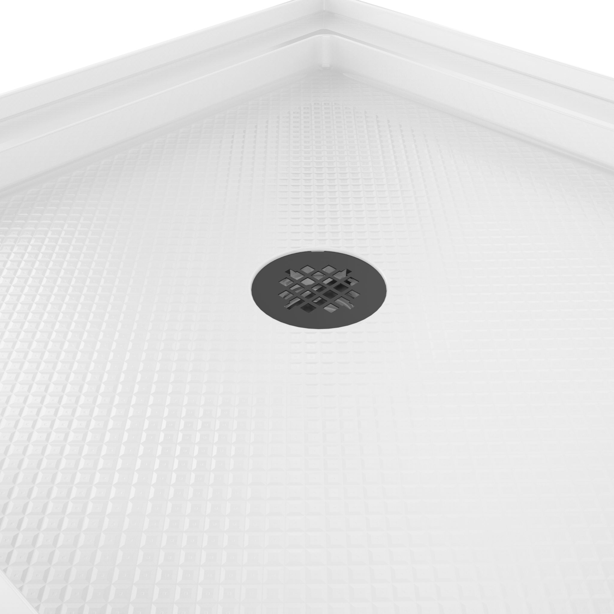 DreamLine SlimLine 36" D x 36" W x 2 3/4" H Alcove Shower Base & 2" Center Round Drain