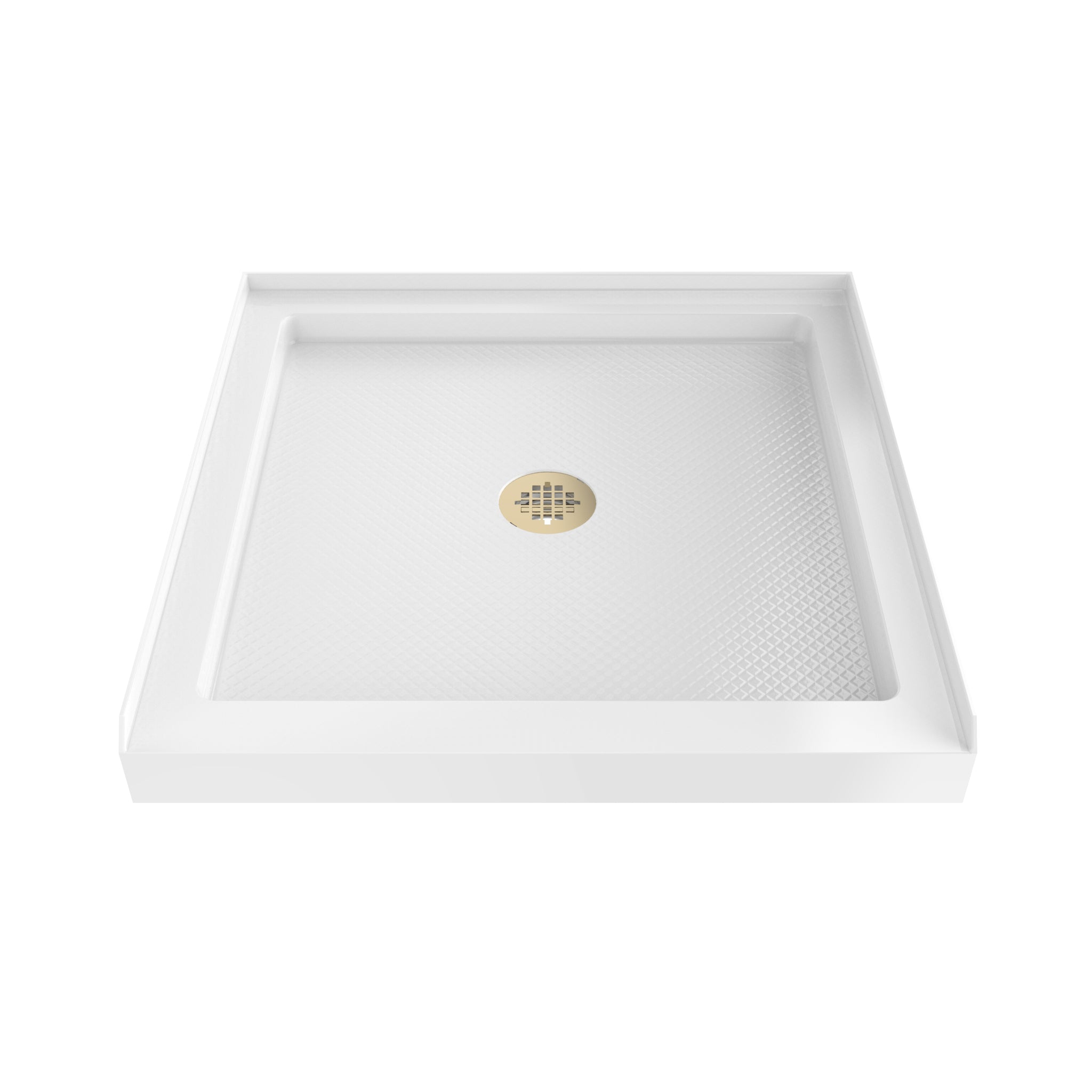 DreamLine SlimLine 36" D x 36" W x 2 3/4" H Alcove Shower Base & 2" Center Round Drain