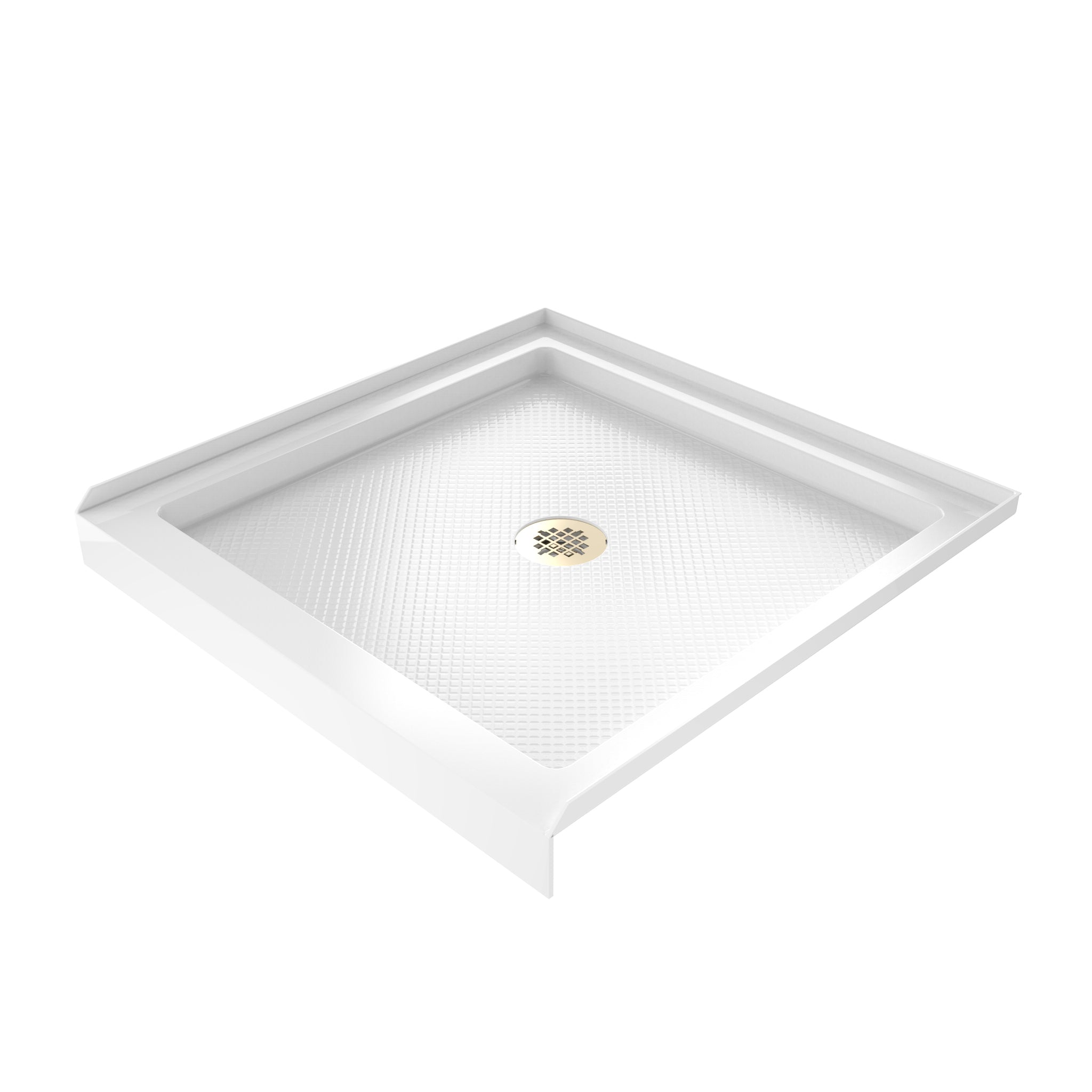 DreamLine SlimLine 36" D x 36" W x 2 3/4" H Alcove Shower Base & 2" Center Round Drain