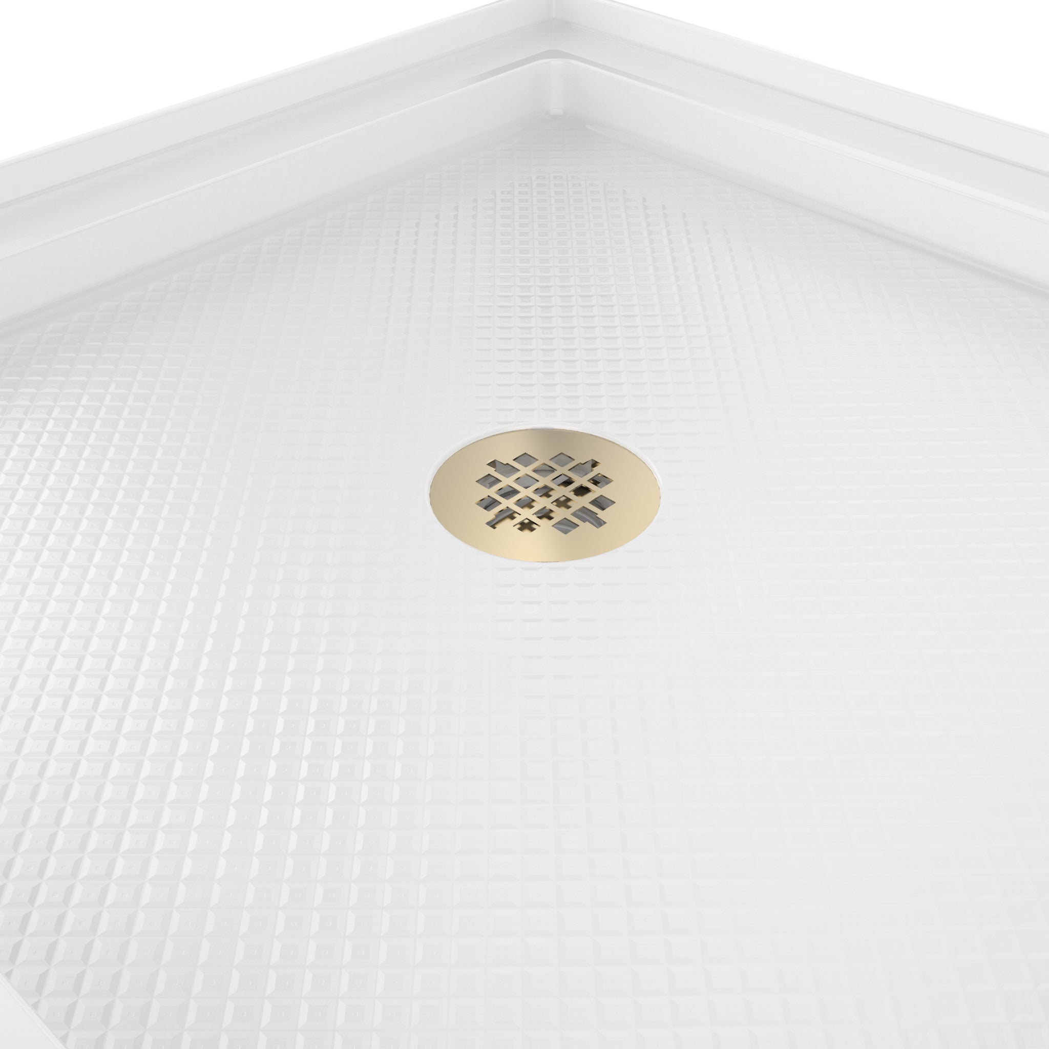 DreamLine SlimLine 36" D x 36" W x 2 3/4" H Alcove Shower Base & 2" Center Round Drain