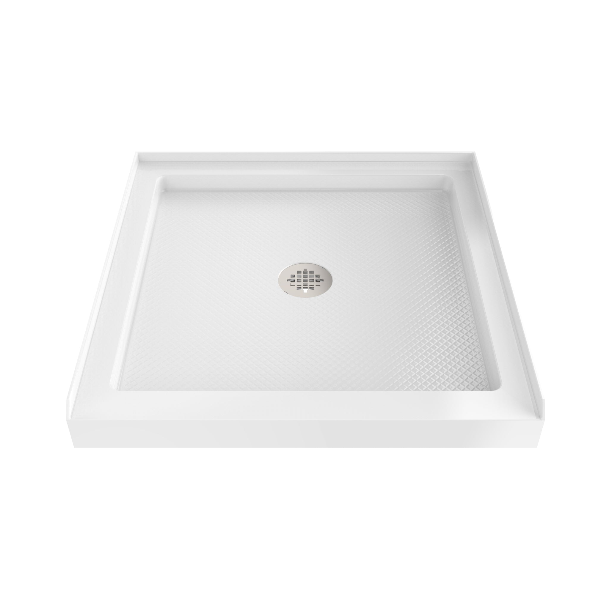 DreamLine SlimLine 36" D x 36" W x 2 3/4" H Alcove Shower Base & 2" Center Round Drain