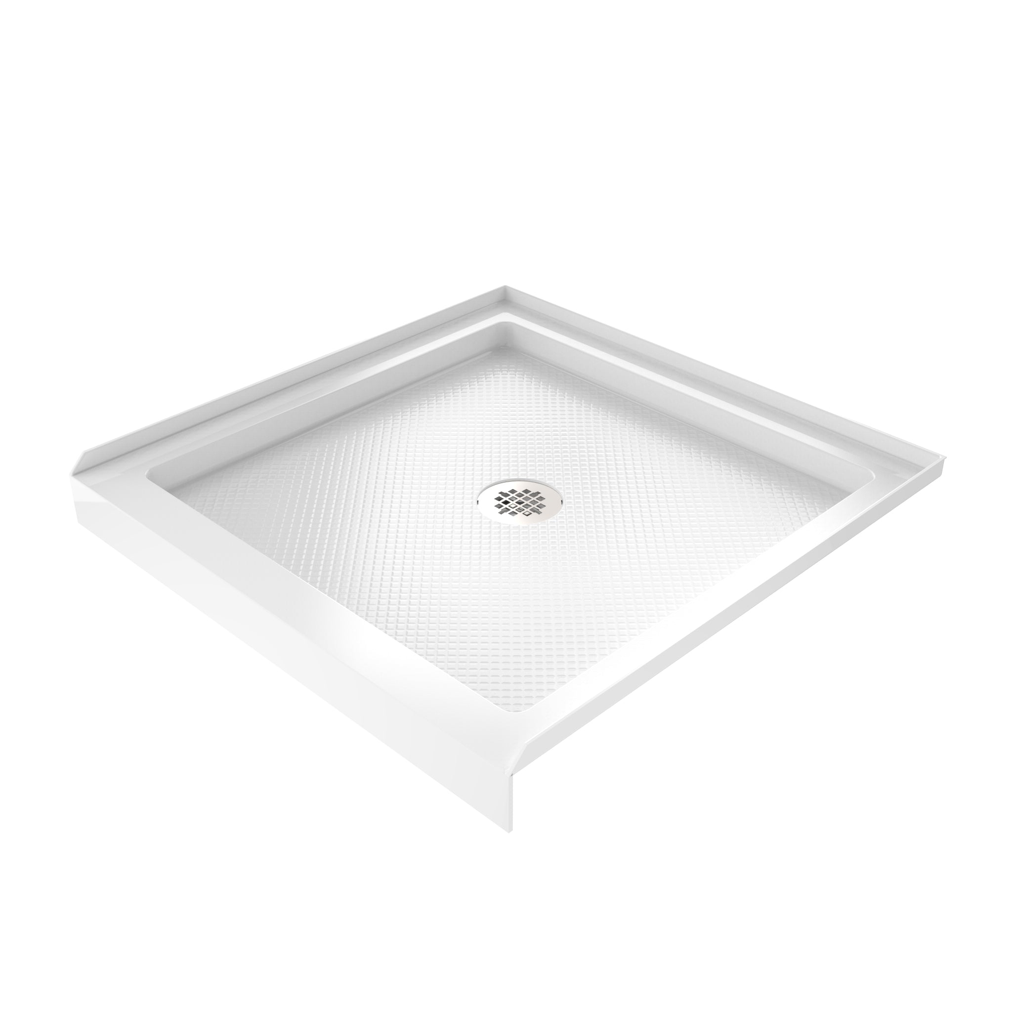 DreamLine SlimLine 36" D x 36" W x 2 3/4" H Alcove Shower Base & 2" Center Round Drain