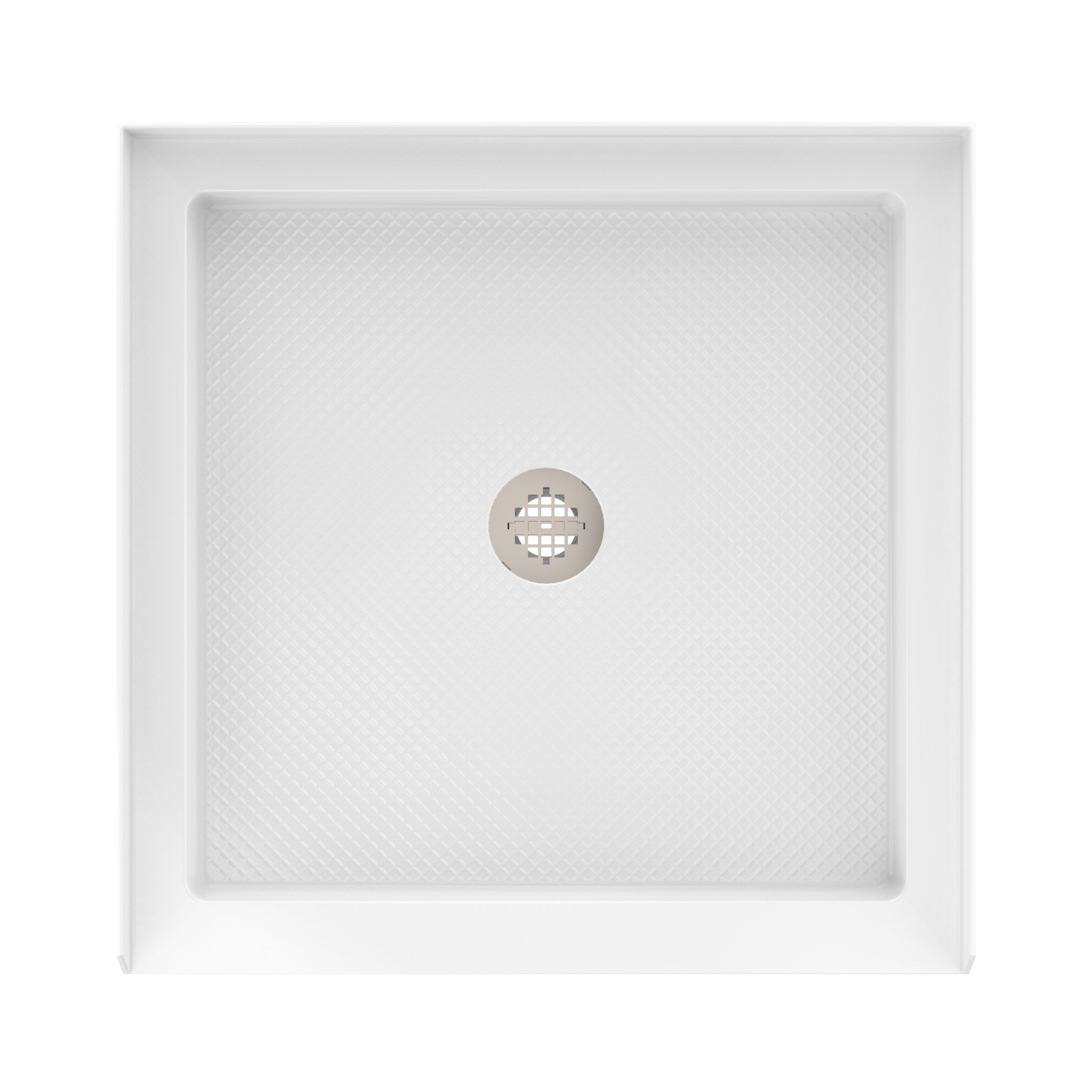 DreamLine SlimLine 36" D x 36" W x 2 3/4" H Alcove Shower Base & 2" Center Round Drain