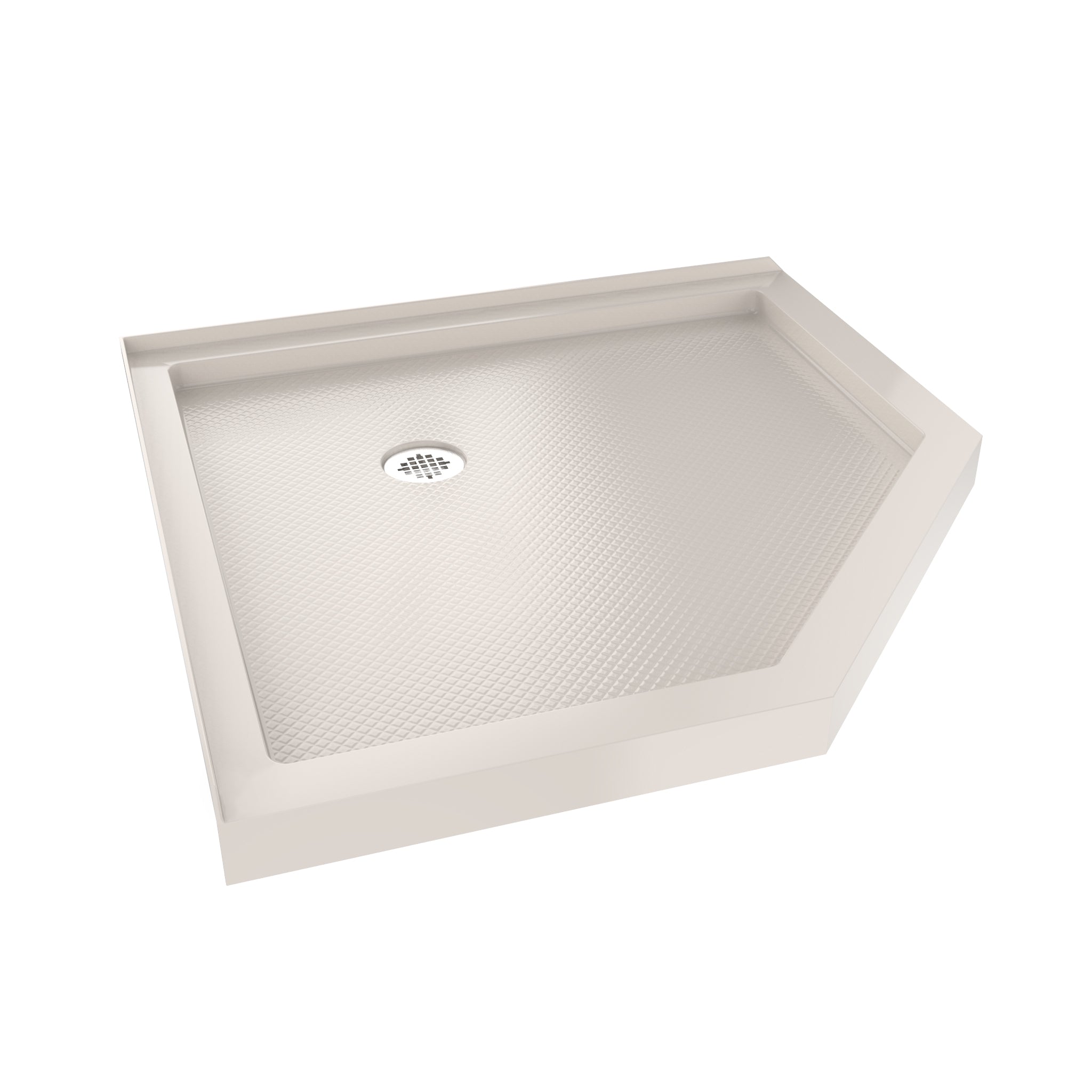 DreamLine SlimLine 36" D x 36" W x 2 3/4" H Neo-Angle Shower Base & 2" Corner Round Drain