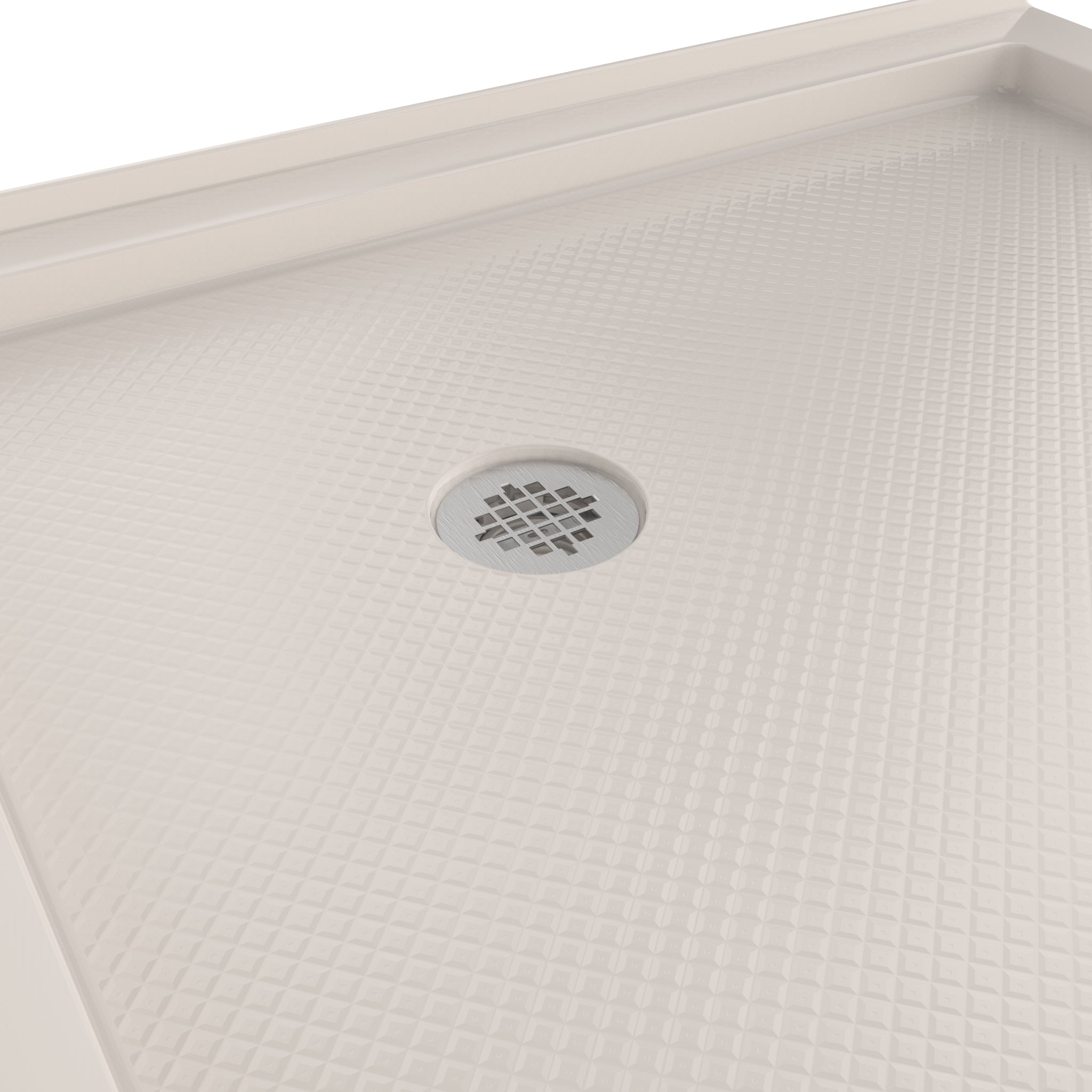 DreamLine SlimLine 36" D x 36" W x 2 3/4" H Neo-Angle Shower Base & 2" Corner Round Drain