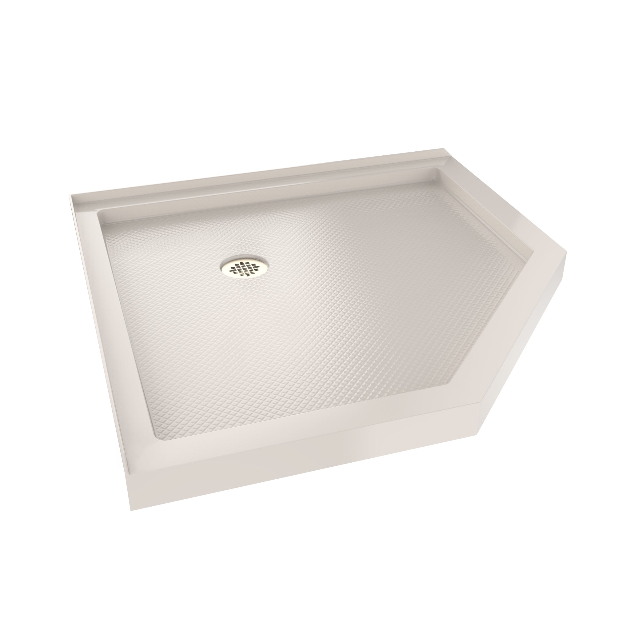 DreamLine SlimLine 36" D x 36" W x 2 3/4" H Neo-Angle Shower Base & 2" Corner Round Drain