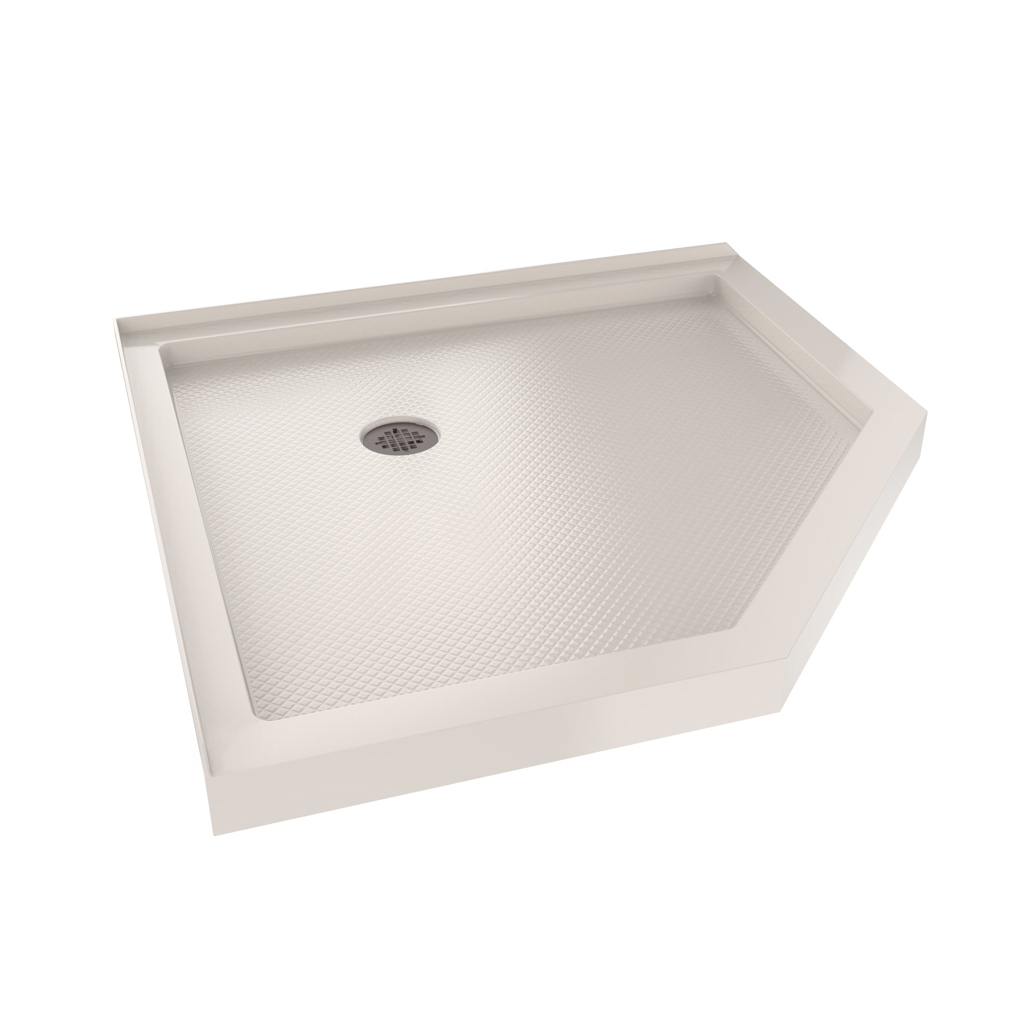 DreamLine SlimLine 36" D x 36" W x 2 3/4" H Neo-Angle Shower Base & 2" Corner Round Drain