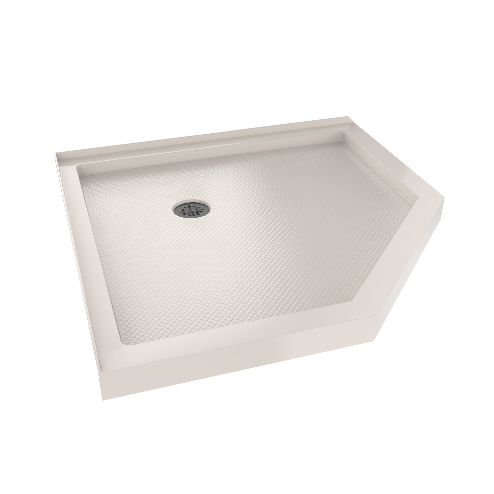 DreamLine SlimLine 36" D x 36" W x 2 3/4" H Neo-Angle Shower Base & 2" Corner Round Drain