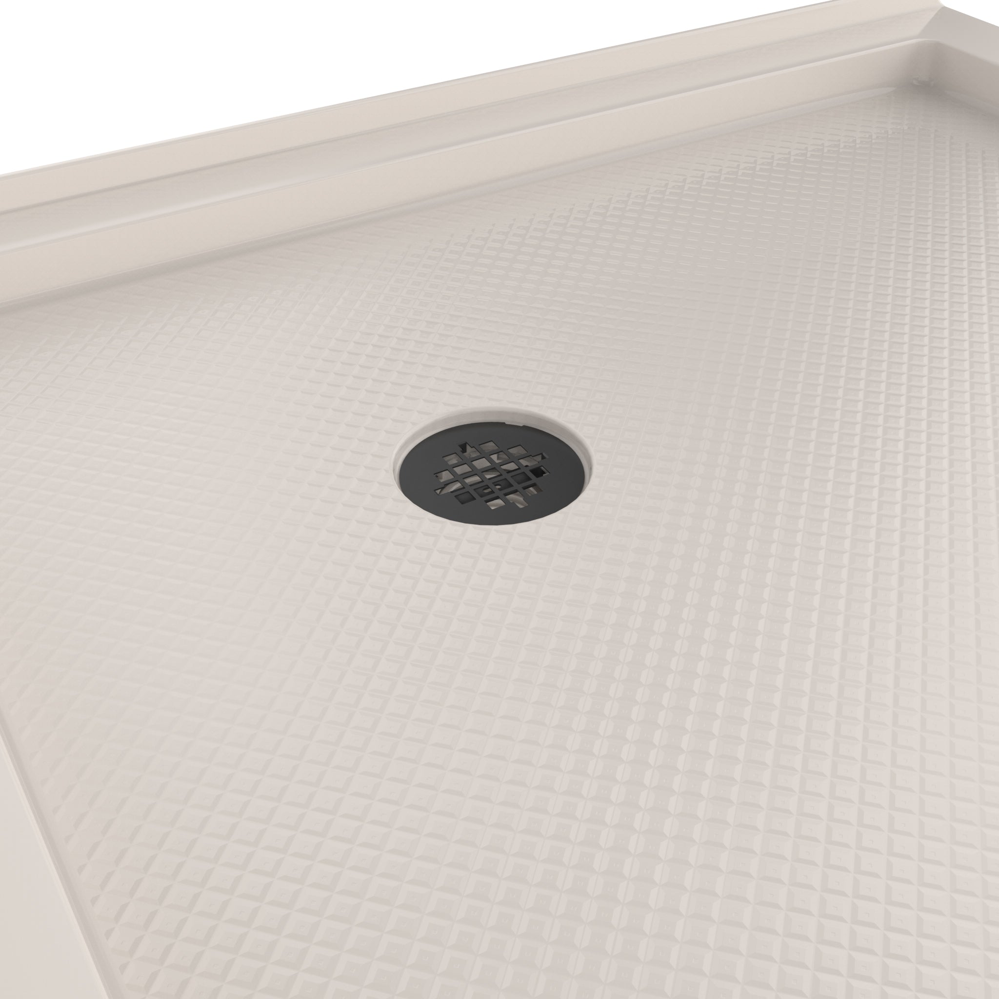 DreamLine SlimLine 36" D x 36" W x 2 3/4" H Neo-Angle Shower Base & 2" Corner Round Drain