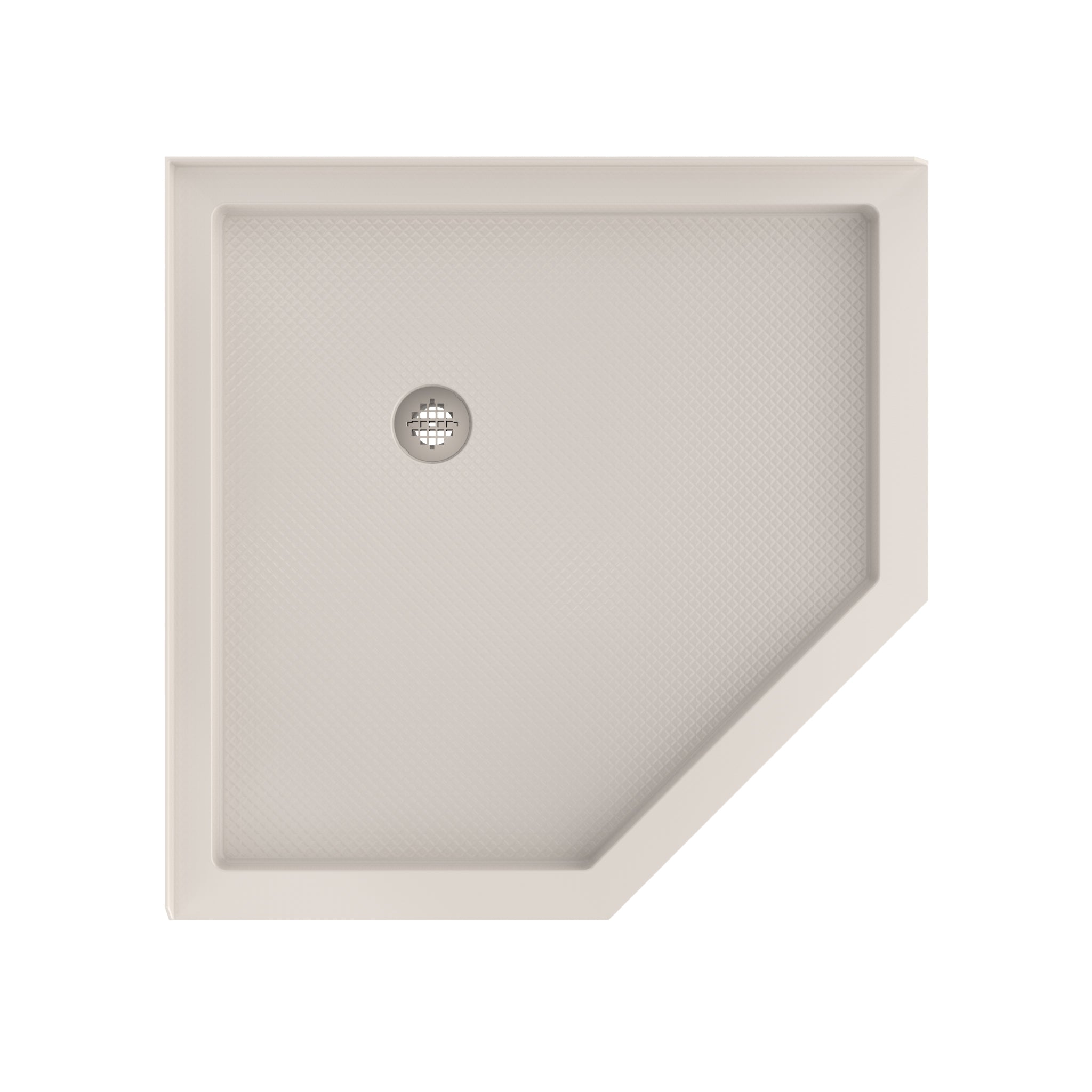 DreamLine SlimLine 36" D x 36" W x 2 3/4" H Neo-Angle Shower Base & 2" Corner Round Drain